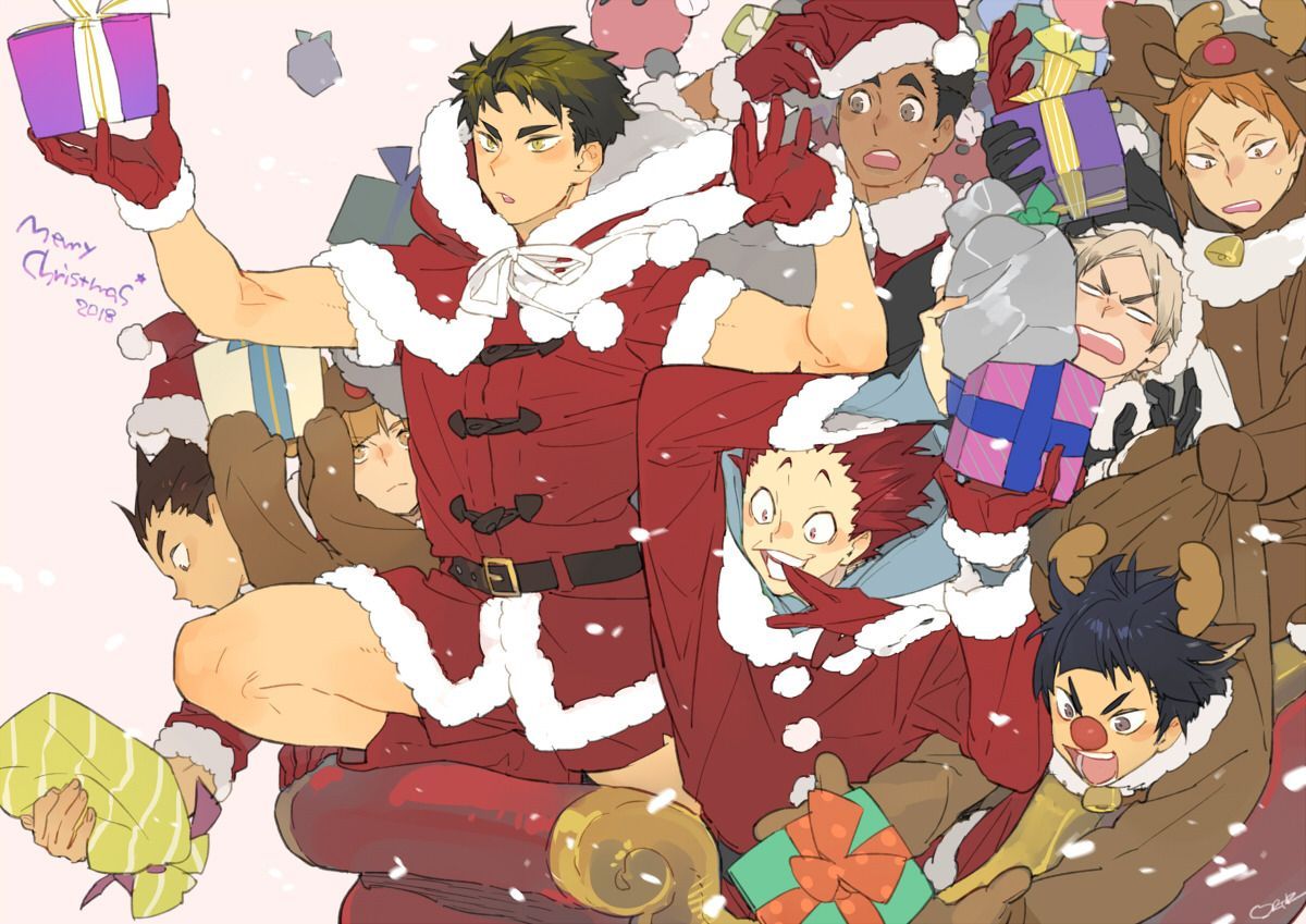 diabolism666: “Merry Christmas ”. Haikyuu anime, Haikyuu, Anime