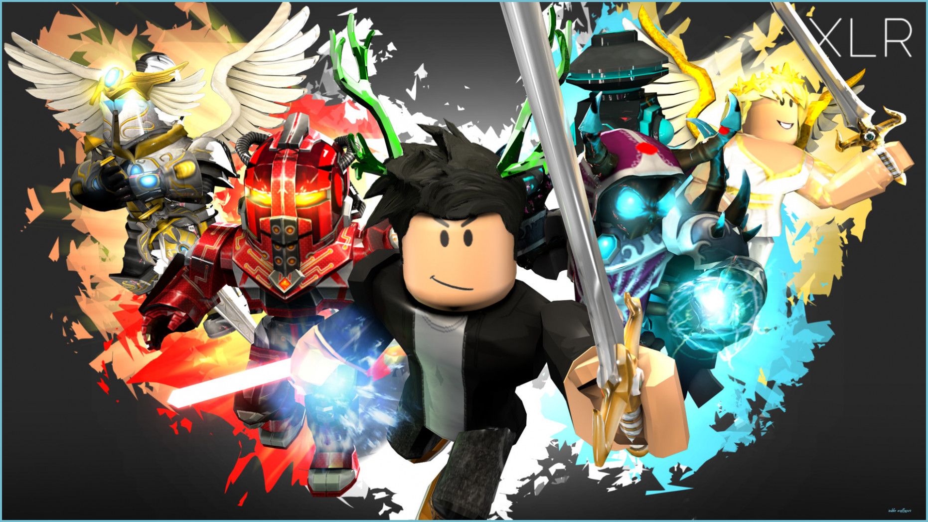 Download Take the action to the next level with Roblox Boy! Wallpaper