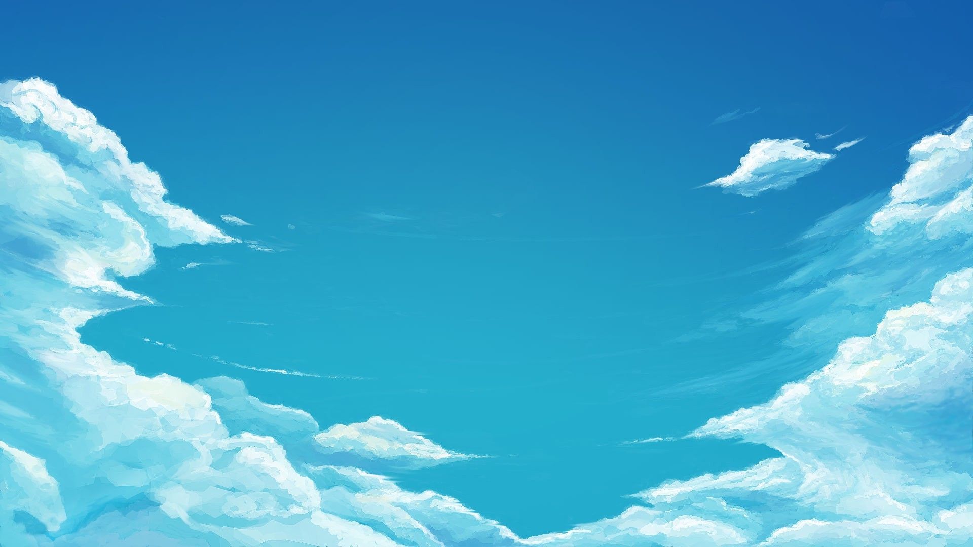 Anime Sky Background HD Wallpaper