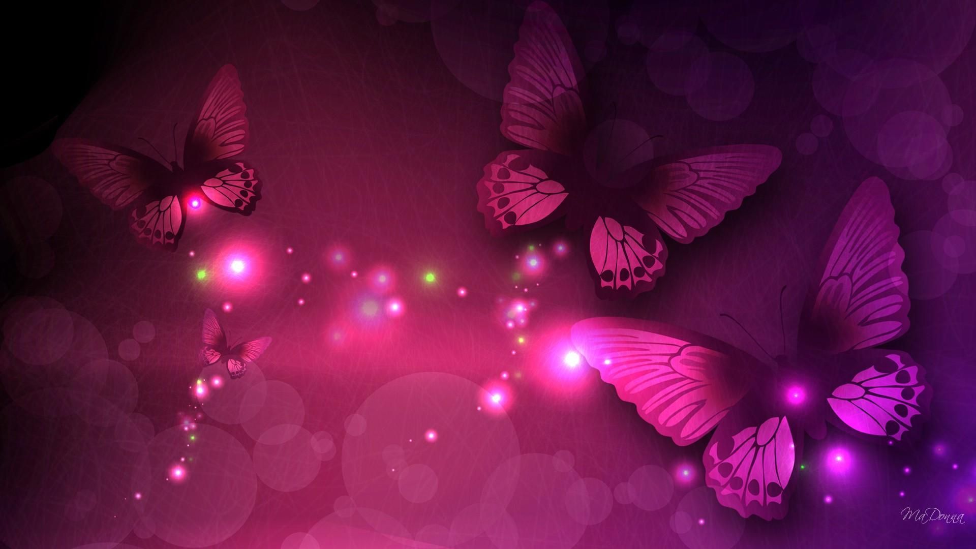 Neon Pink Butterfly Wallpaper Free Neon Pink Butterfly Background