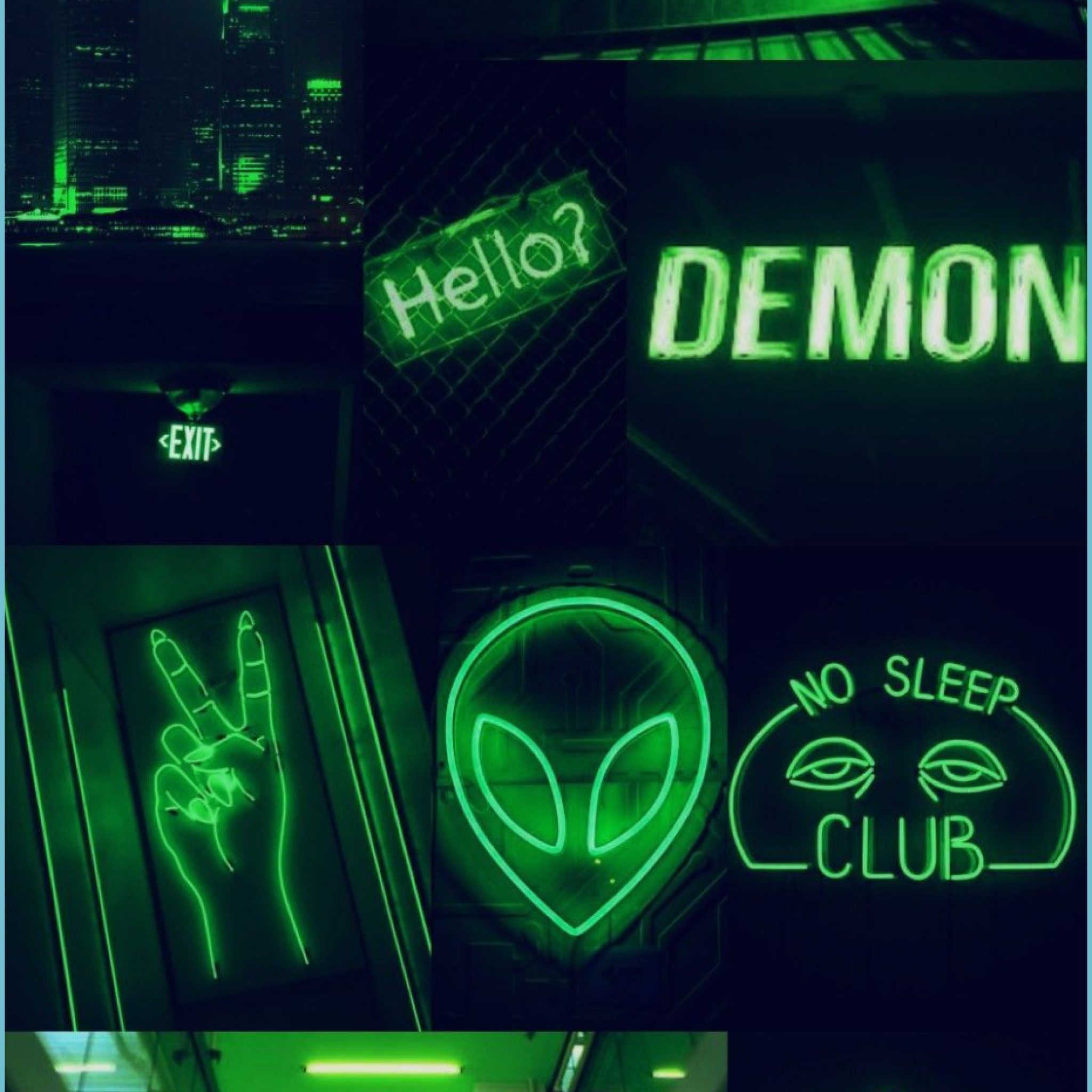 Aesthetic Wallpaper Green Neon in 12 Aesthetic pastel neon wallpaper