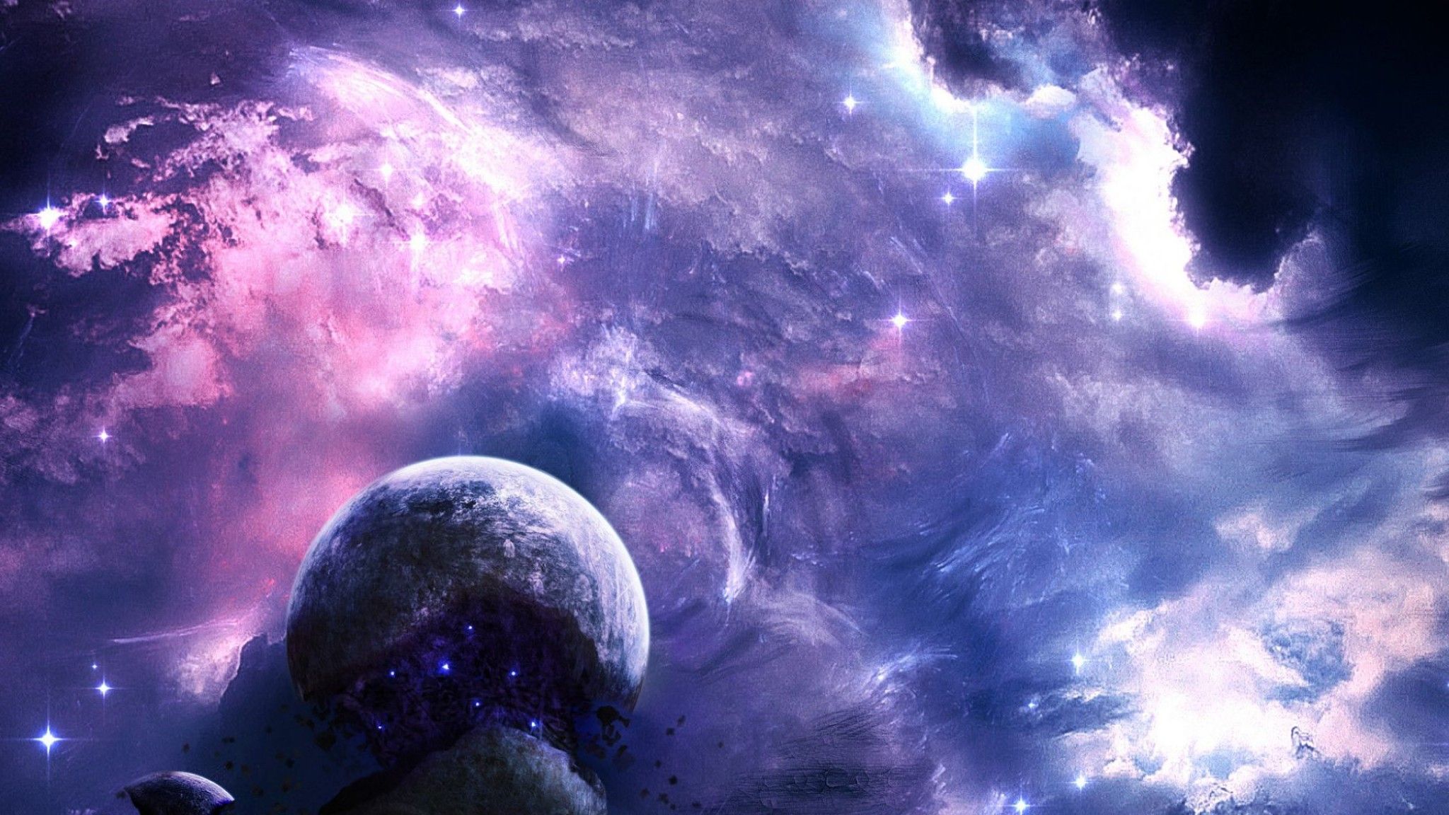 Wallpaper for YouTube. Space artwork, 2048x1152 wallpaper, Space art wallpaper
