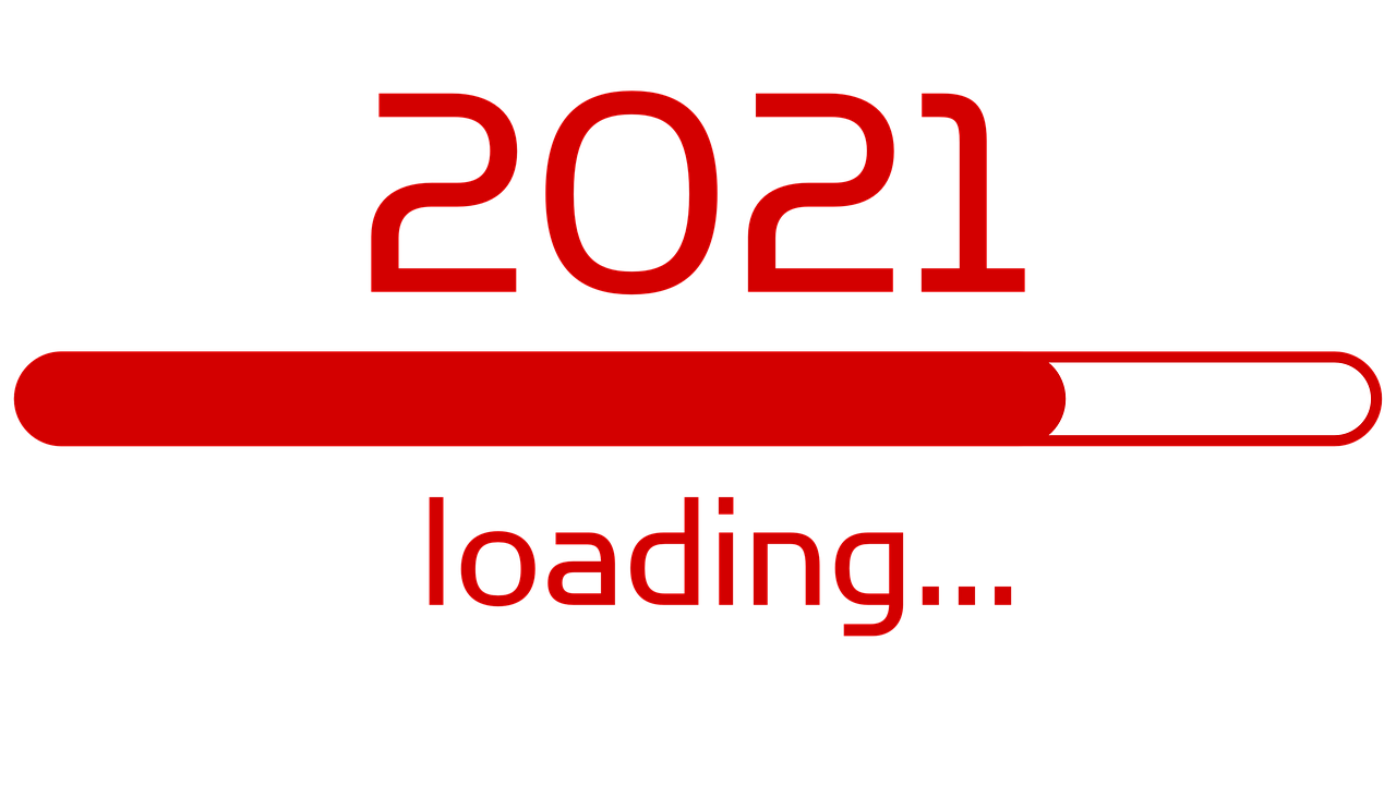 New Year 2021 loading wallpaper