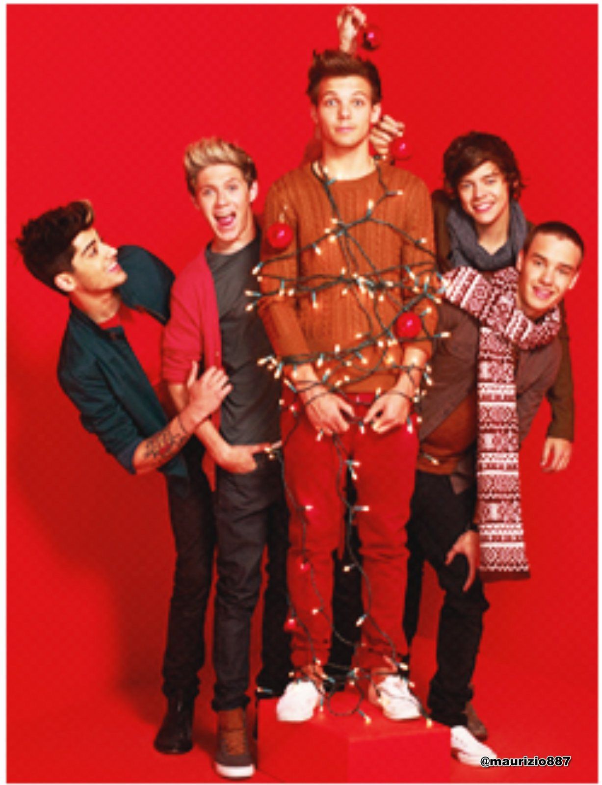 One Direction Christmas Desktop Wallpaper