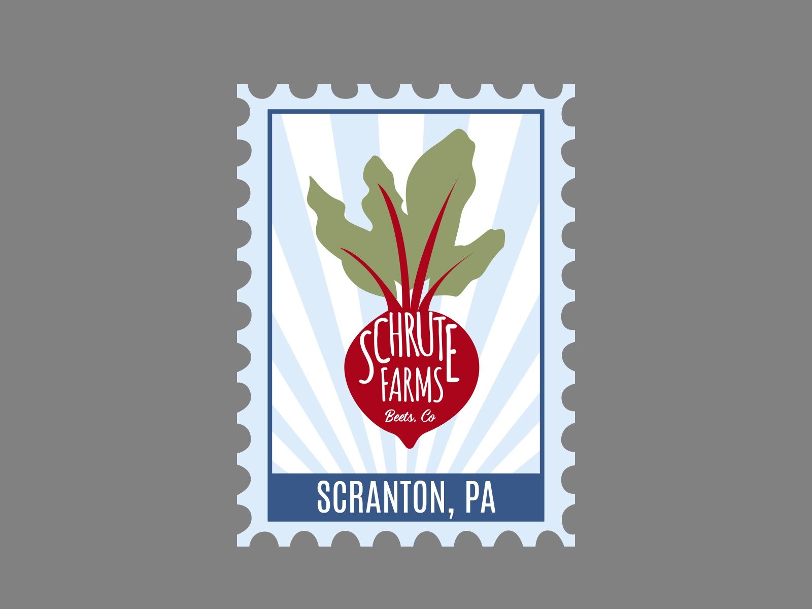 Scranton Postage Stamp