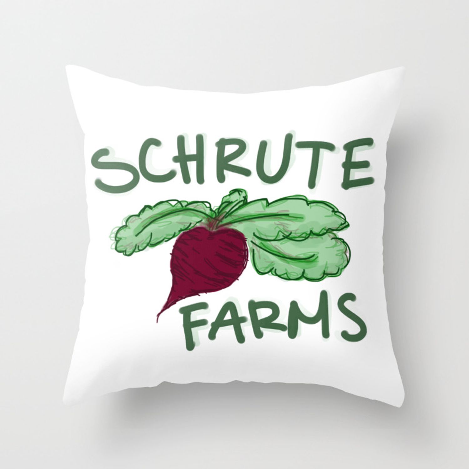 Schrute Farms Throw Pillow