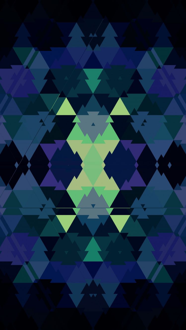 Download Geometry, pattern, abstract, dark wallpaper, 750x1334, iphone 7, iPhone 8