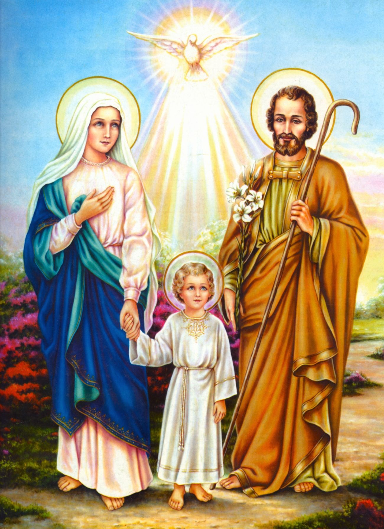 CATHOLIC TRADITION: ST. JOSEPH. Mother mary image, Holy family, Jesus picture