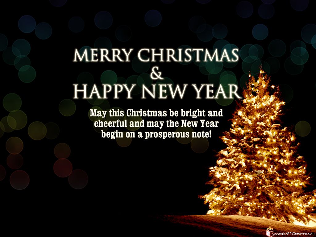 Merry Christmas And Happy New Year Dekstop Wallpaper Travel Agent
