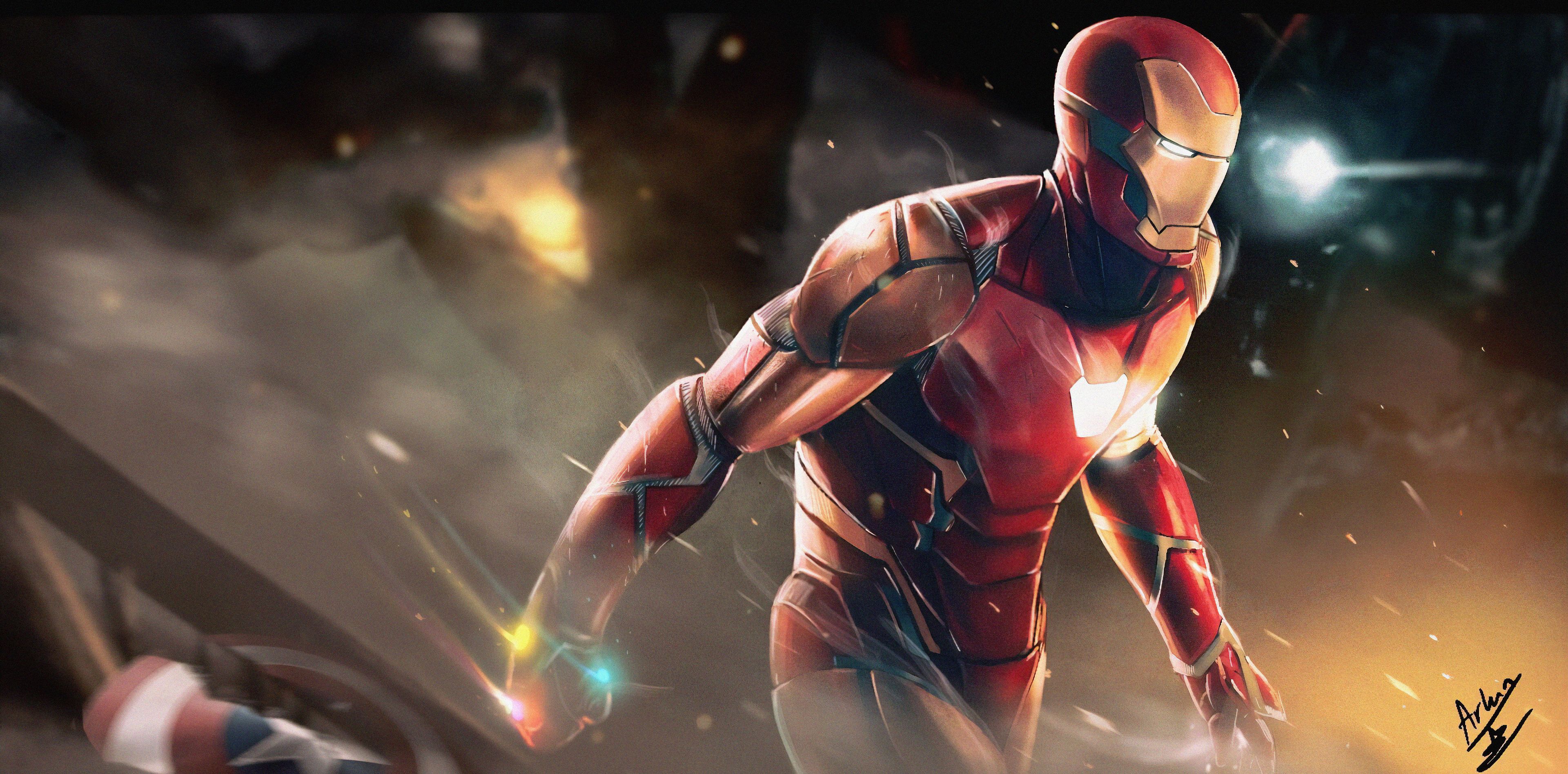 Iron Man 4k Sketch Art Chromebook Pixel HD 4k Wallpaper, Image, Background, Photo and Picture
