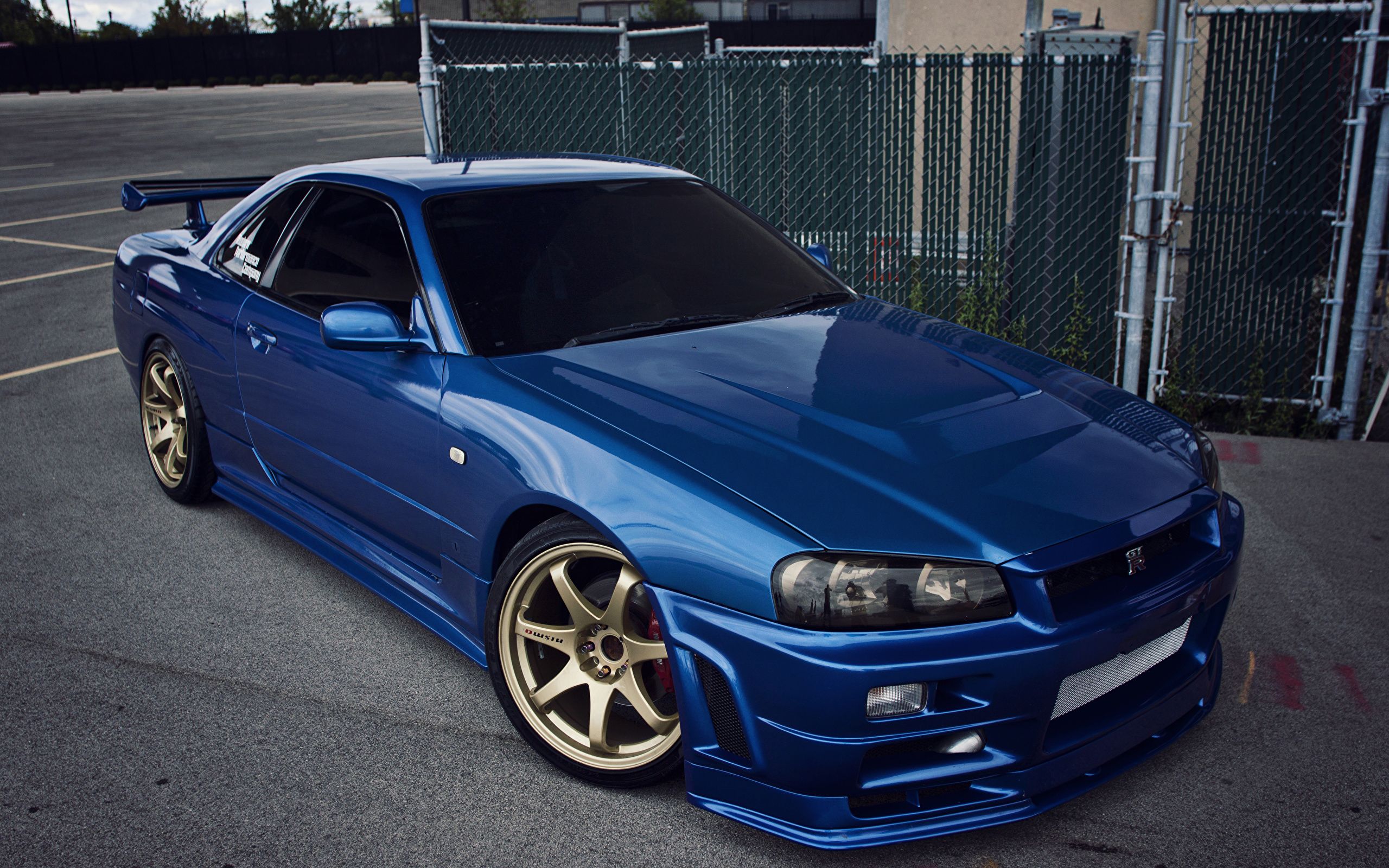 Wallpaper Nissan skyline gtr r34 Blue Cars 2560x1600