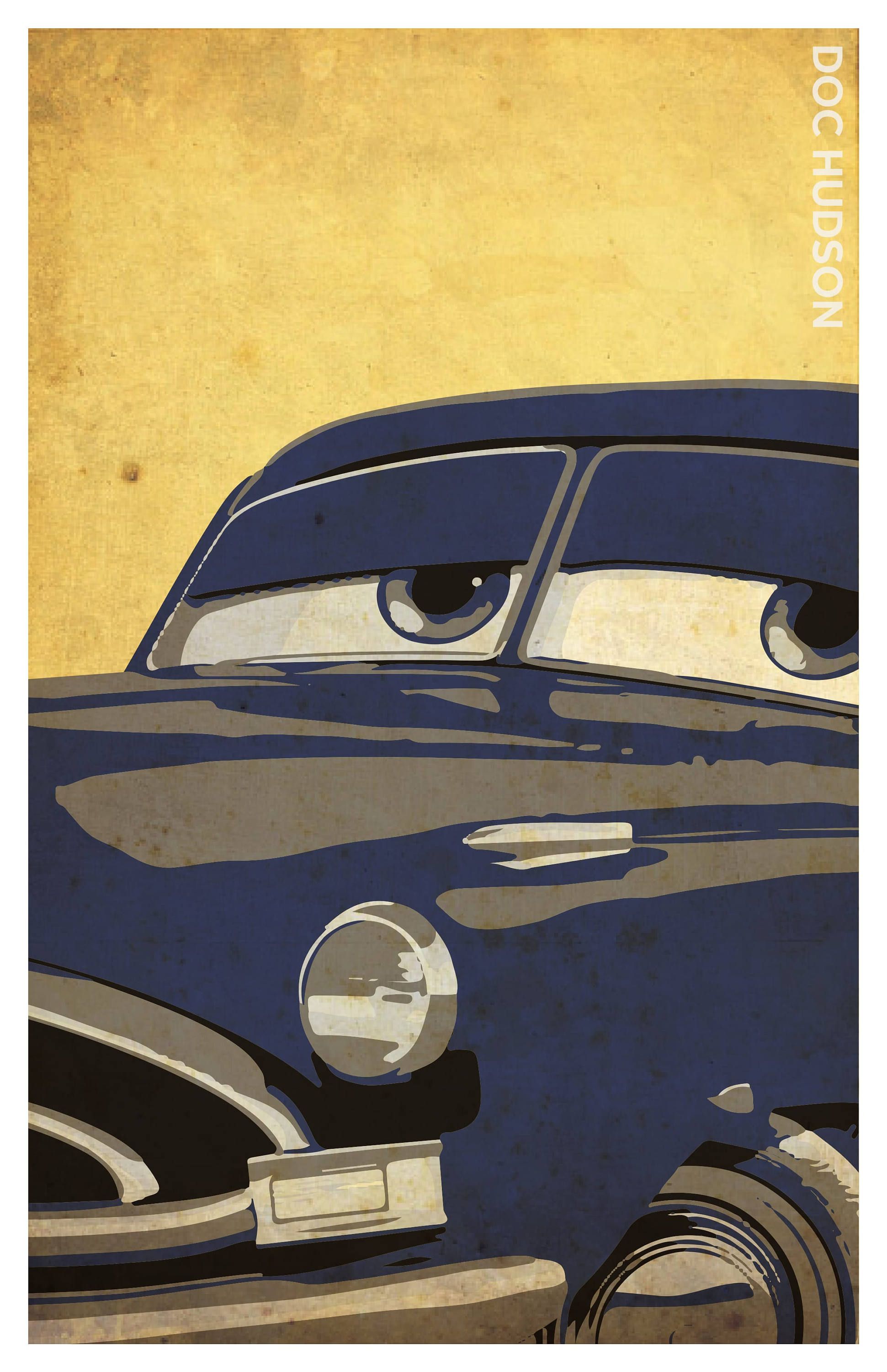 Cars Inspired Poster Set Mcqueen Mater Doc Hudson. Etsy. Disney cars wallpaper, Disney minimalist, New car wallpaper