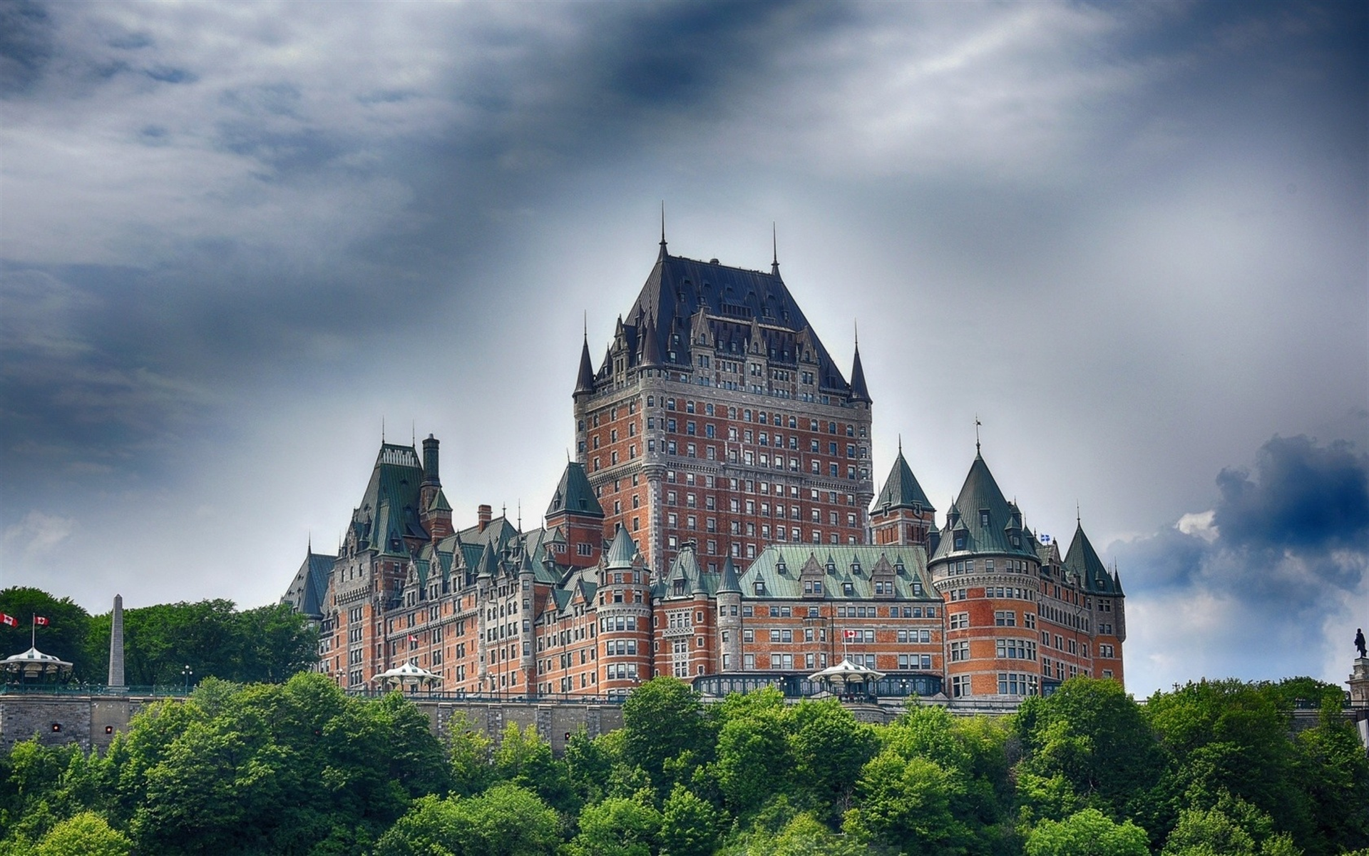 Frontenac Castle, Summer, Quebec City, Canadian Landmarks, âteau Frontenac Wallpaper & Background Download
