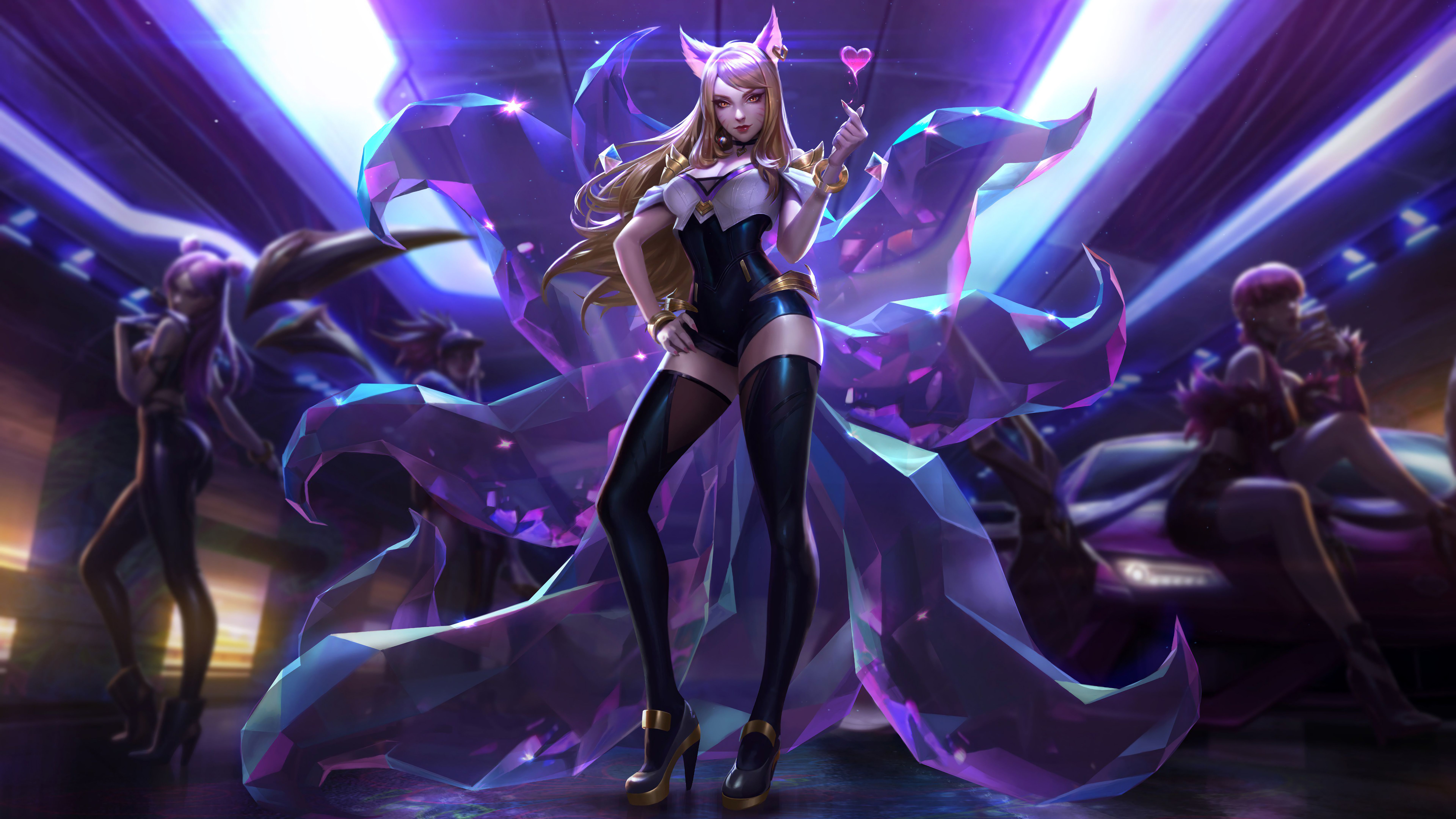 K DA Ahri Splash Art League Of Legends LoL 8K. Lol League Of Legends, Ahri League, League Of Legends Characters