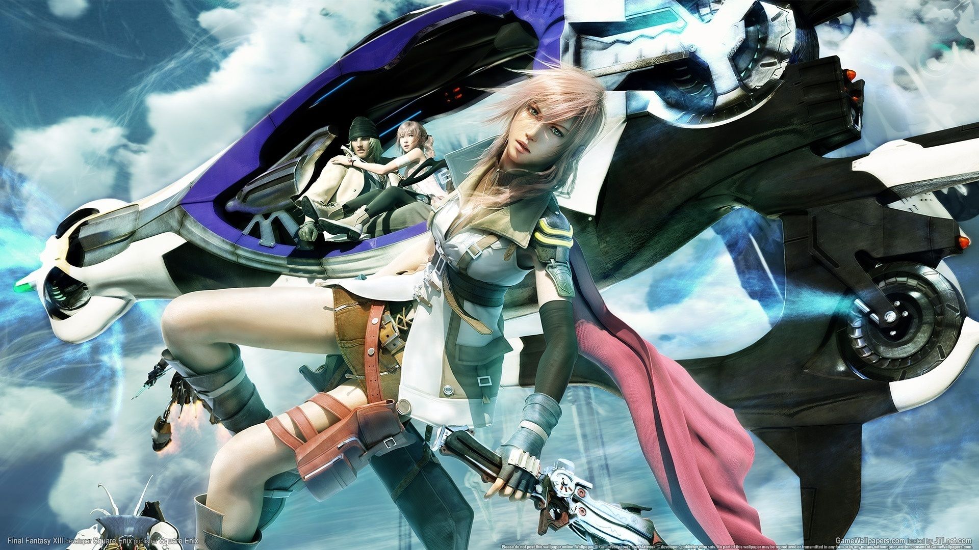 Wallpaper Final Fantasy XIII game characters 1920x1080 Full HD 2K Picture, Image