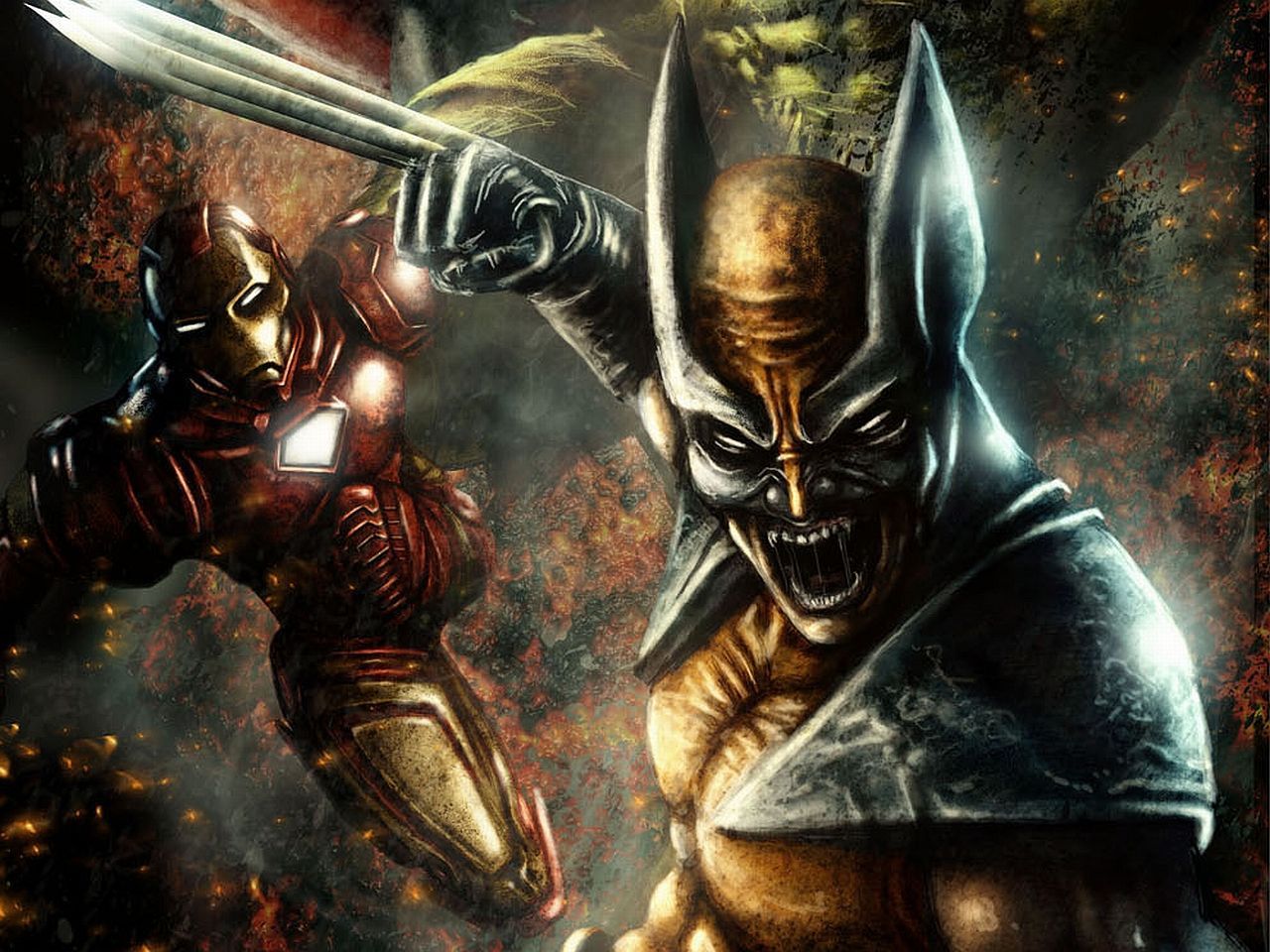 Wolverine and Iron Man Wallpaper. Marvel comics art, Marvel, Marvel heroes