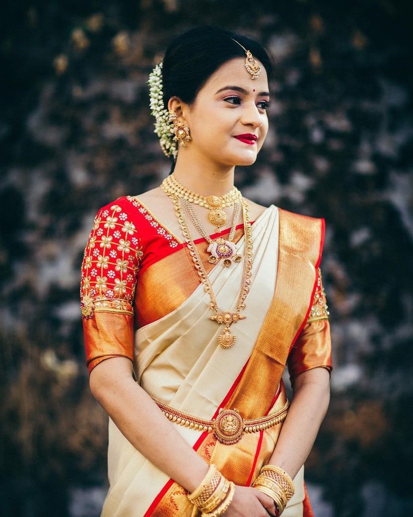 Simple Kerala Hindu Bridal Hairstyles Picture
