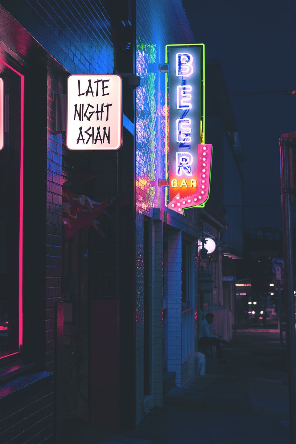Late Night Asian. Night aesthetic, Night photography, Neon noir