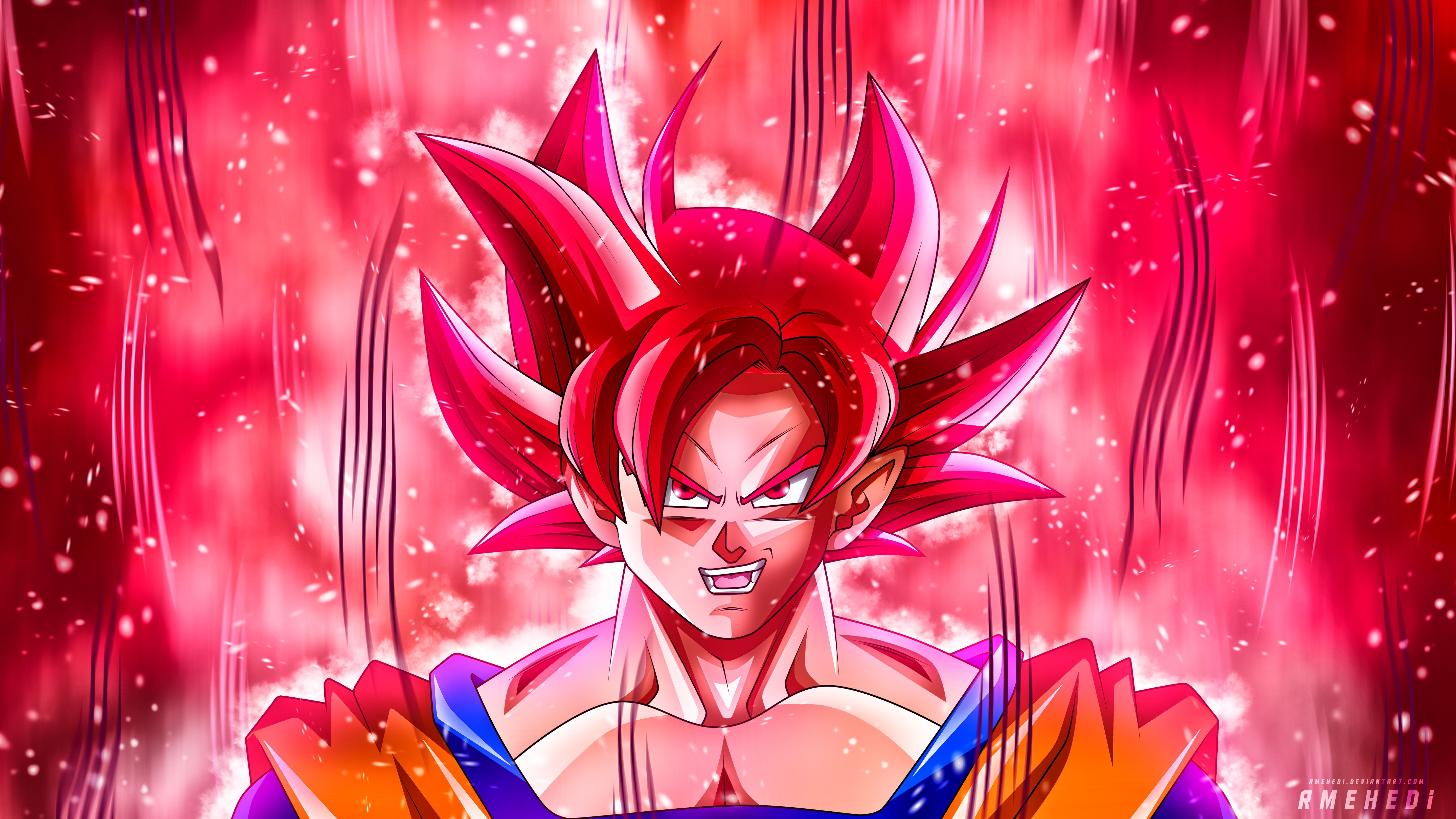 Goku Super Saiyan God 5k, HD Anime, 4k Wallpaper, Image, Background, Photo and Picture