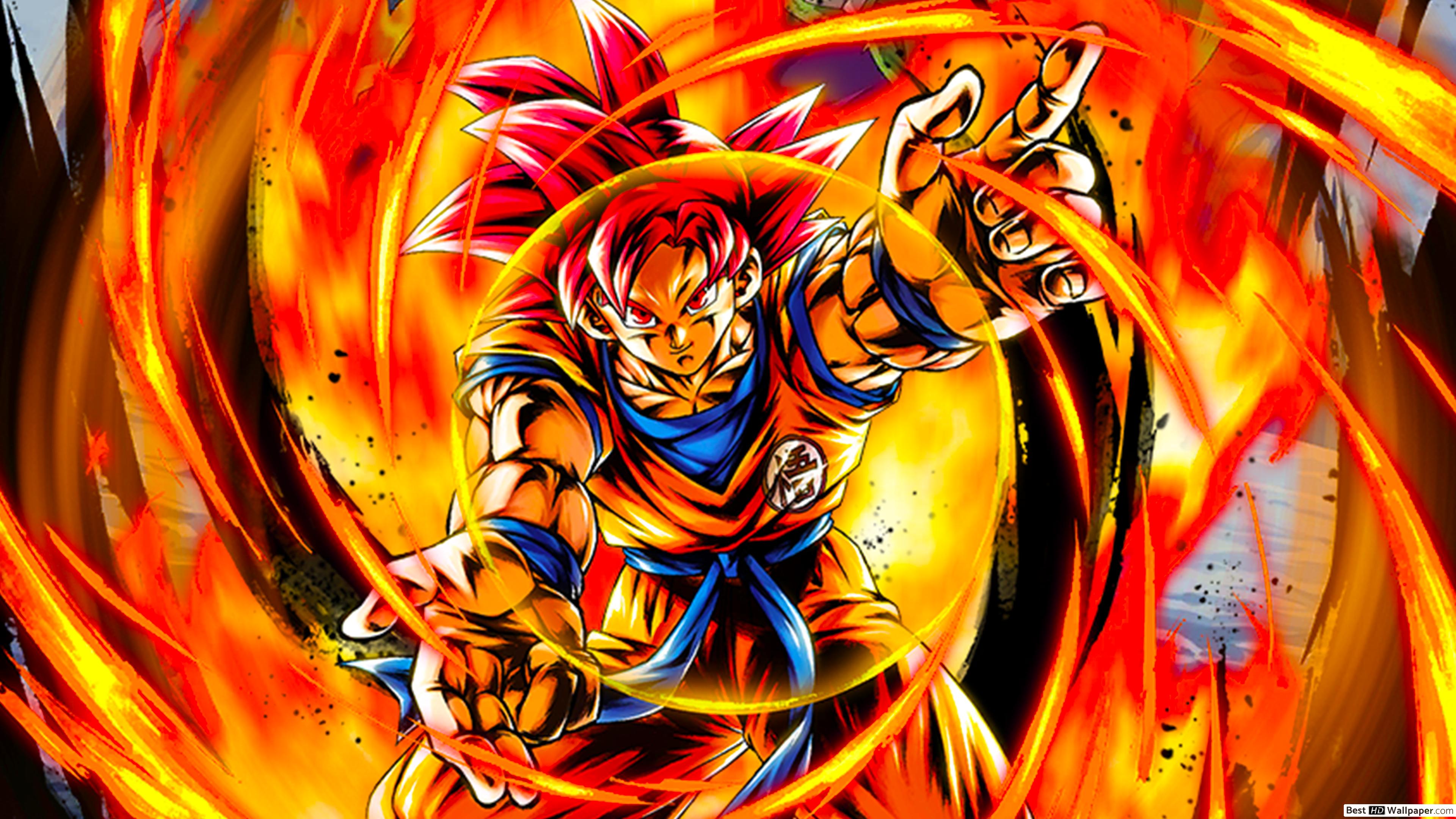 Super Saiyan God Goku from Dragon Ball Super Dragon Ball Legends Arts for D...