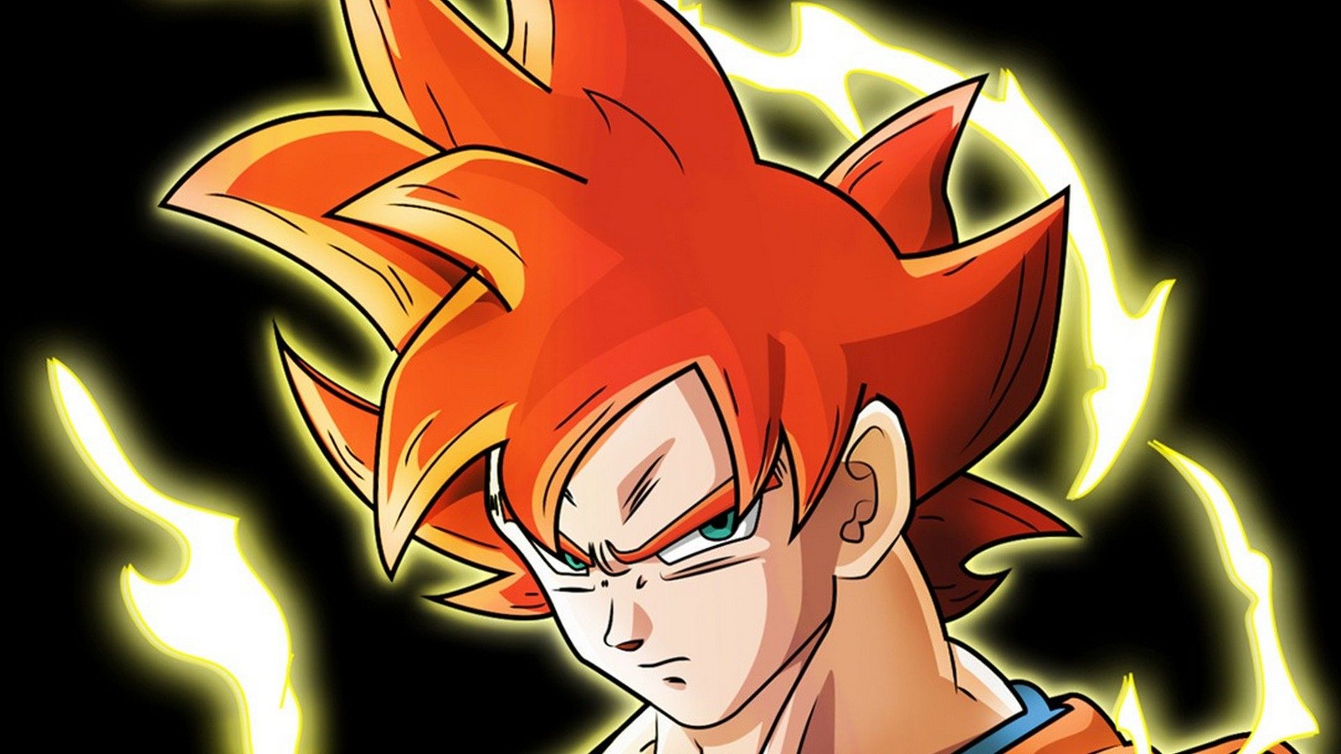 Goku Super Saiyan God Background Wallpaper HD Live Wallpaper HD