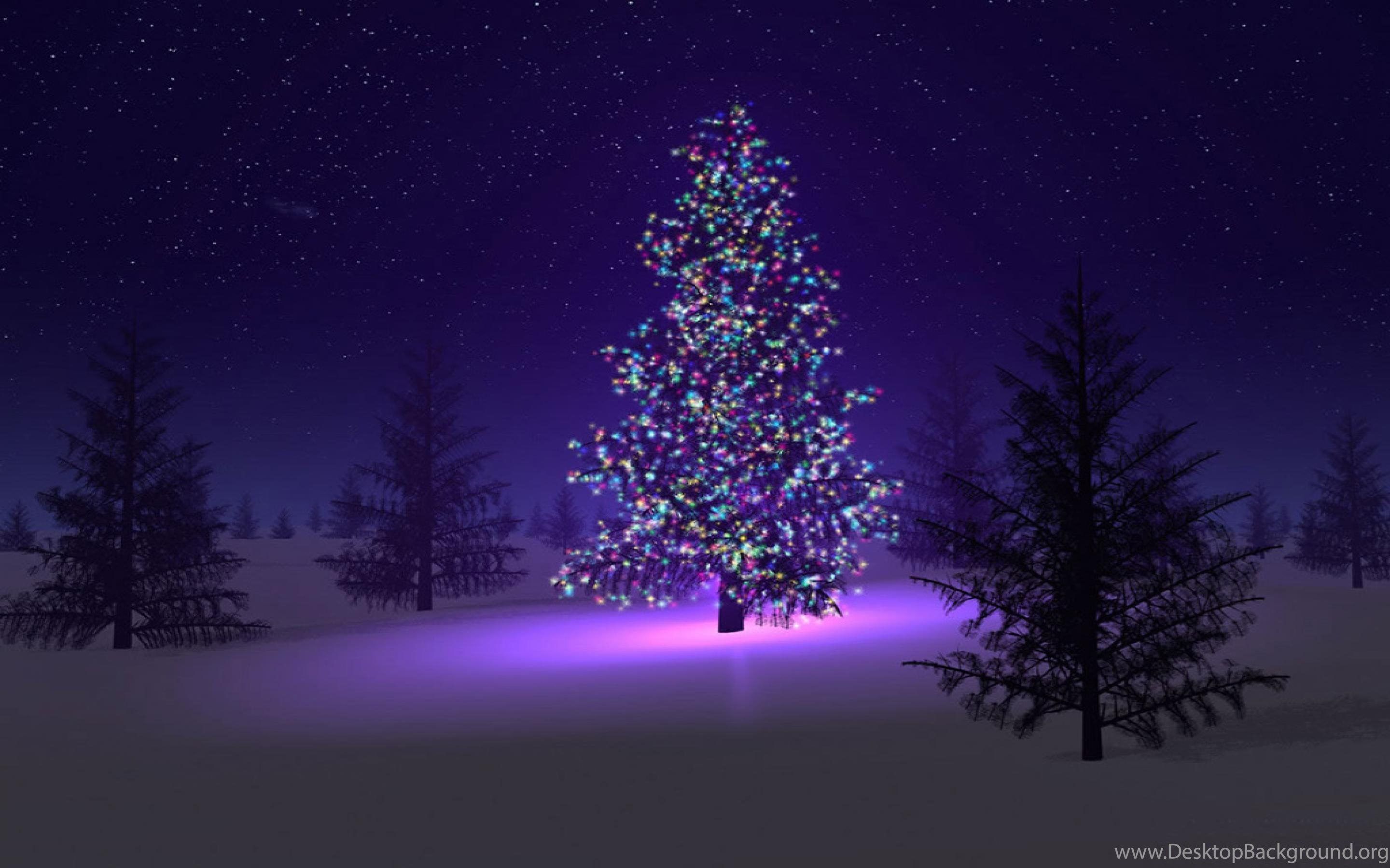 Christmas Tree With Snow On It Wallpapers Wallpaper Cave
