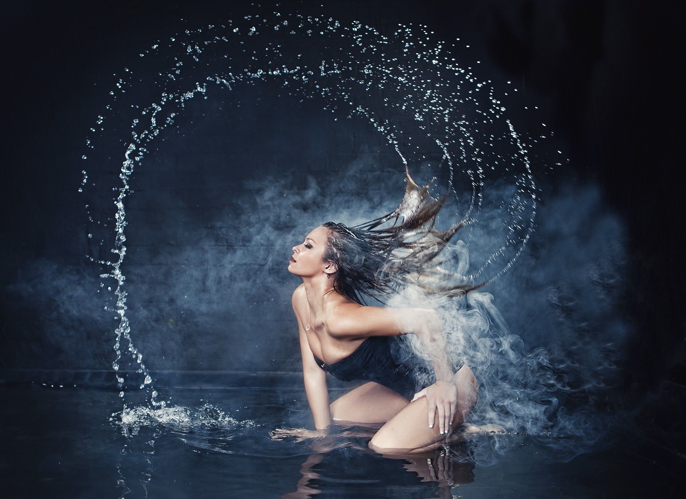 water, Wet, Model, Women Wallpaper HD / Desktop and Mobile Background