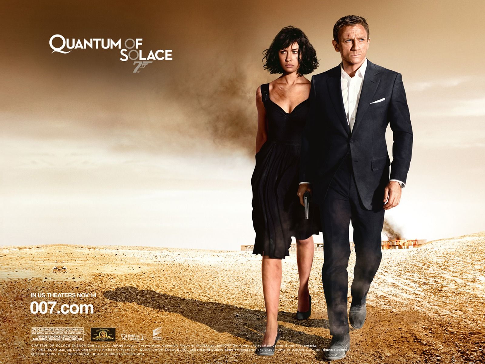 James Bond Quantum Of Solace James Bond Movies Wallpaper Craig And Bond Girl