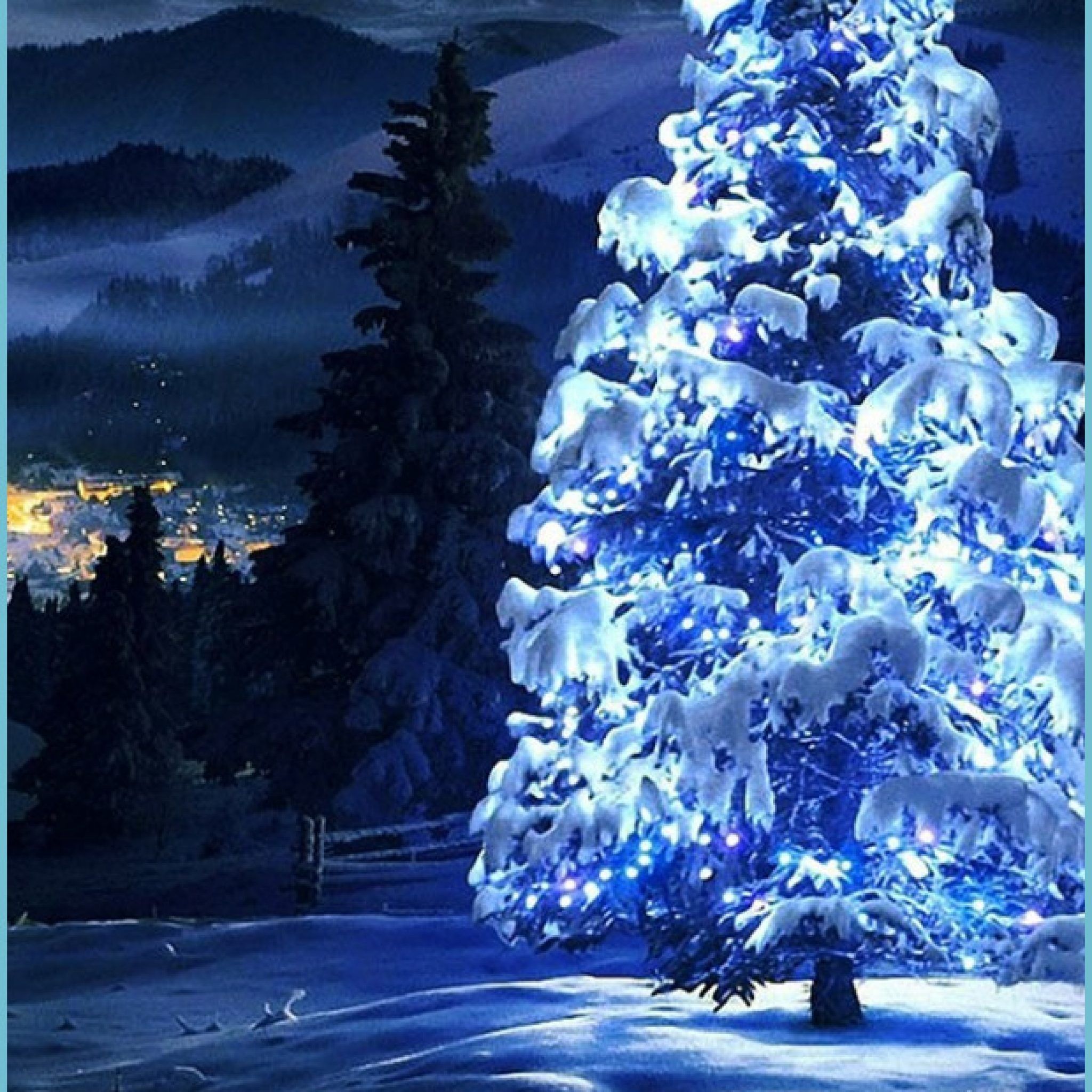 Christmas Tree With Snow On It Wallpapers - Wallpaper Cave
