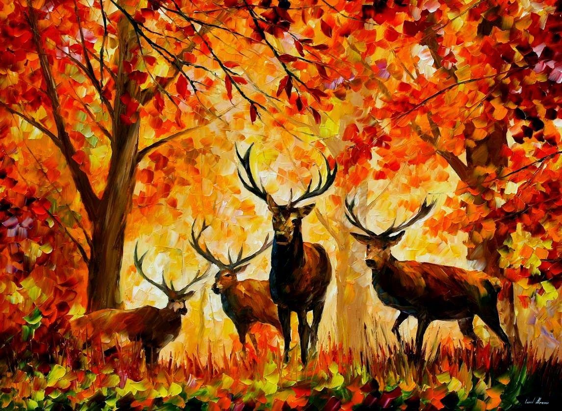 PAINTING Autumn Paintings by Leonid Afremov. Autumn painting, Autumn art, Art painting