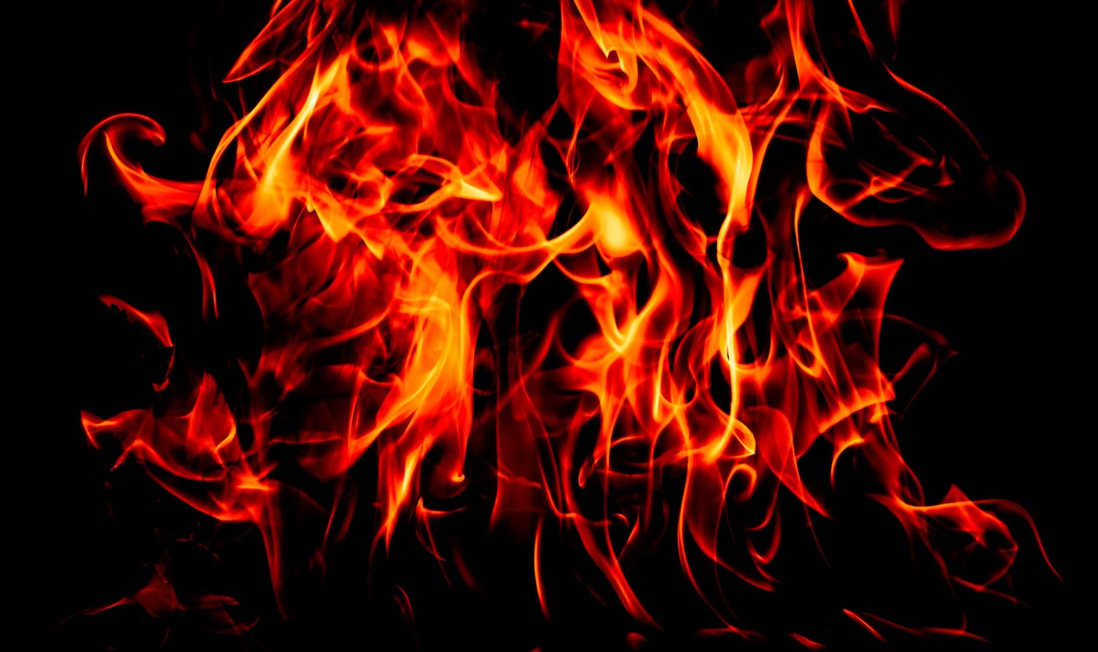 red and black flame illustration free image