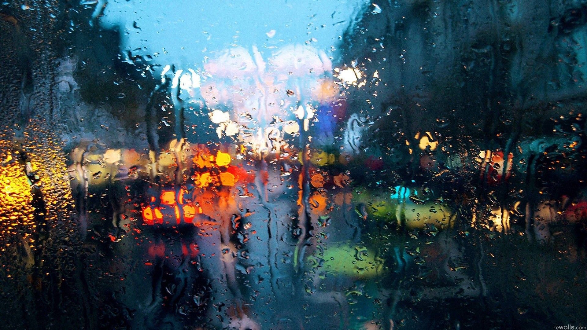 #bokeh, #water on glass, #FaZe Rain, #water drops, #lights, #window, #rain, #city, #glass, wallpaper