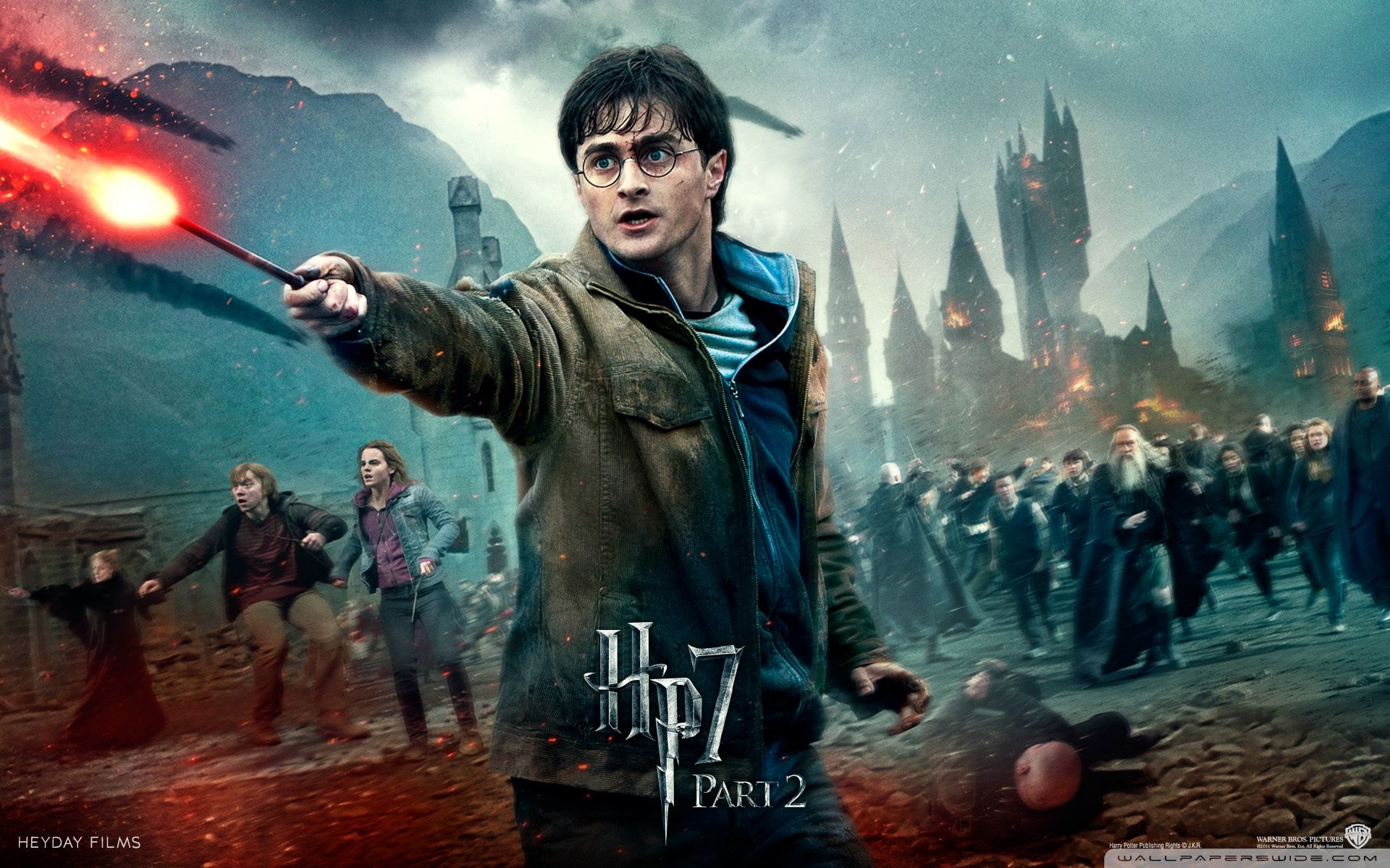 Harry Potter And The Deathly Hallows Final Battle Ultra HD Desktop Background Wallpaper for: Tablet