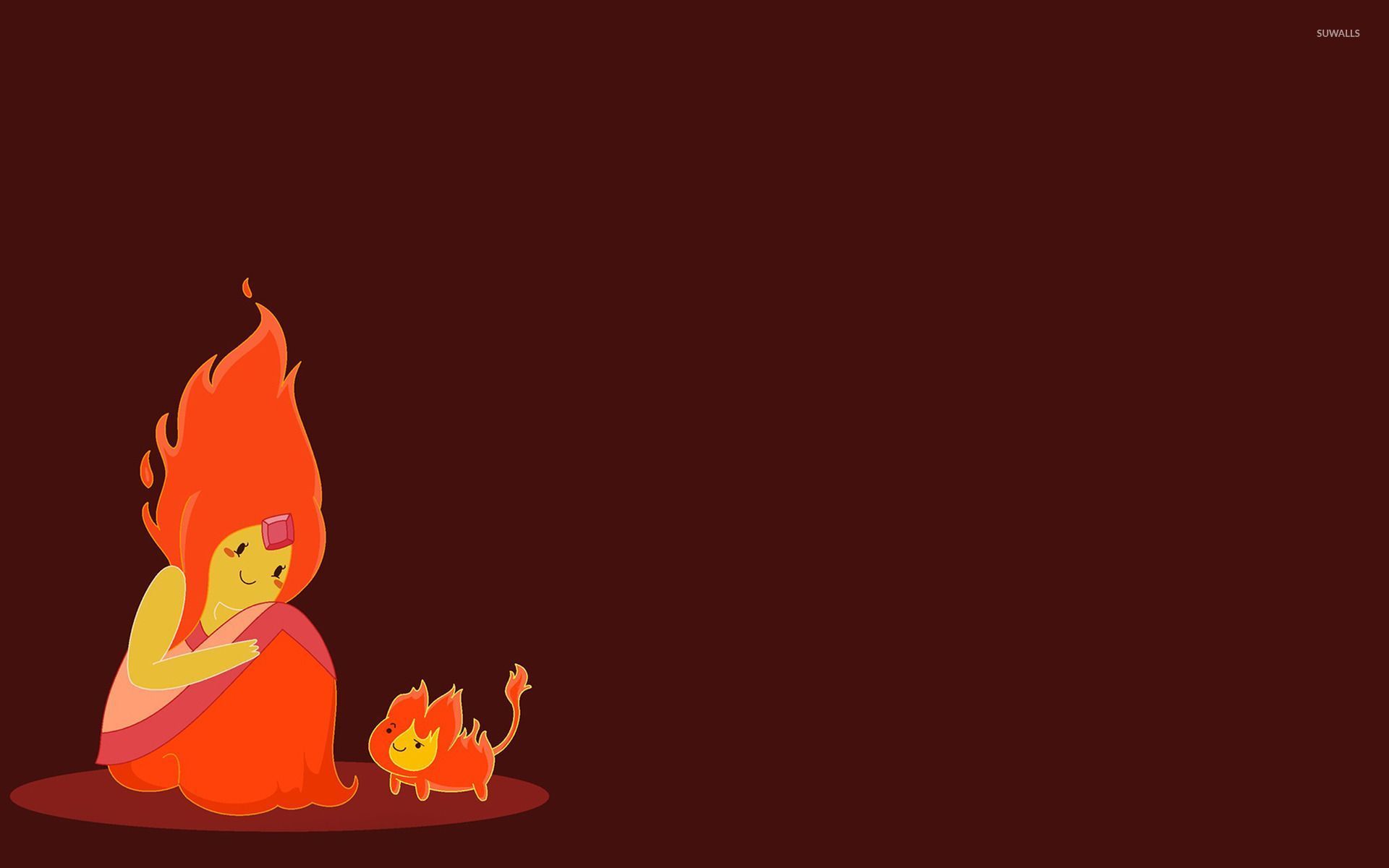 adventure time finn and flame princess wallpaper