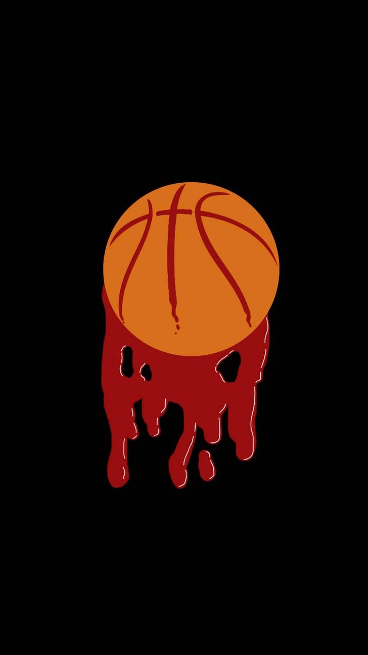 Basketball blood drip iPhone 6 wallpaper