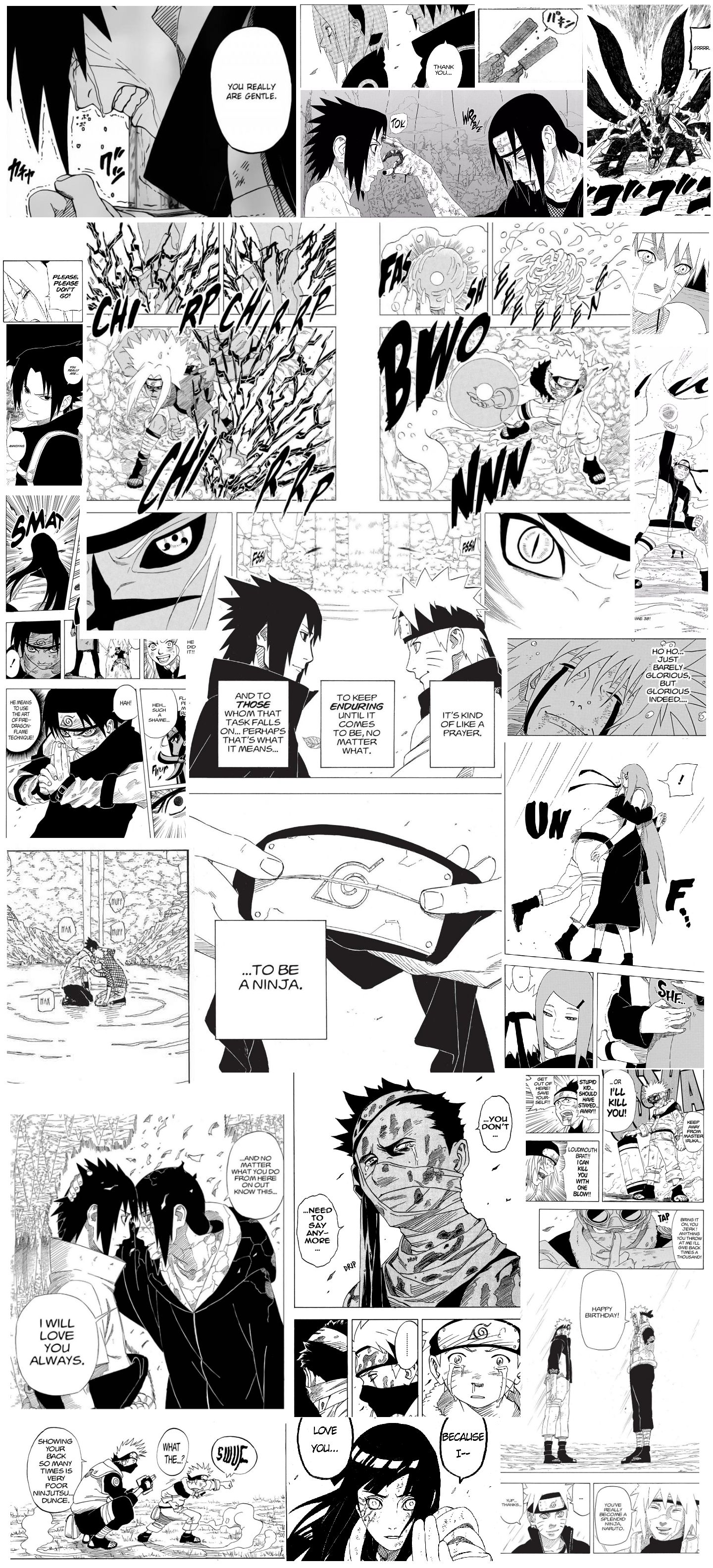 Naruto Manga Collage Mobile
