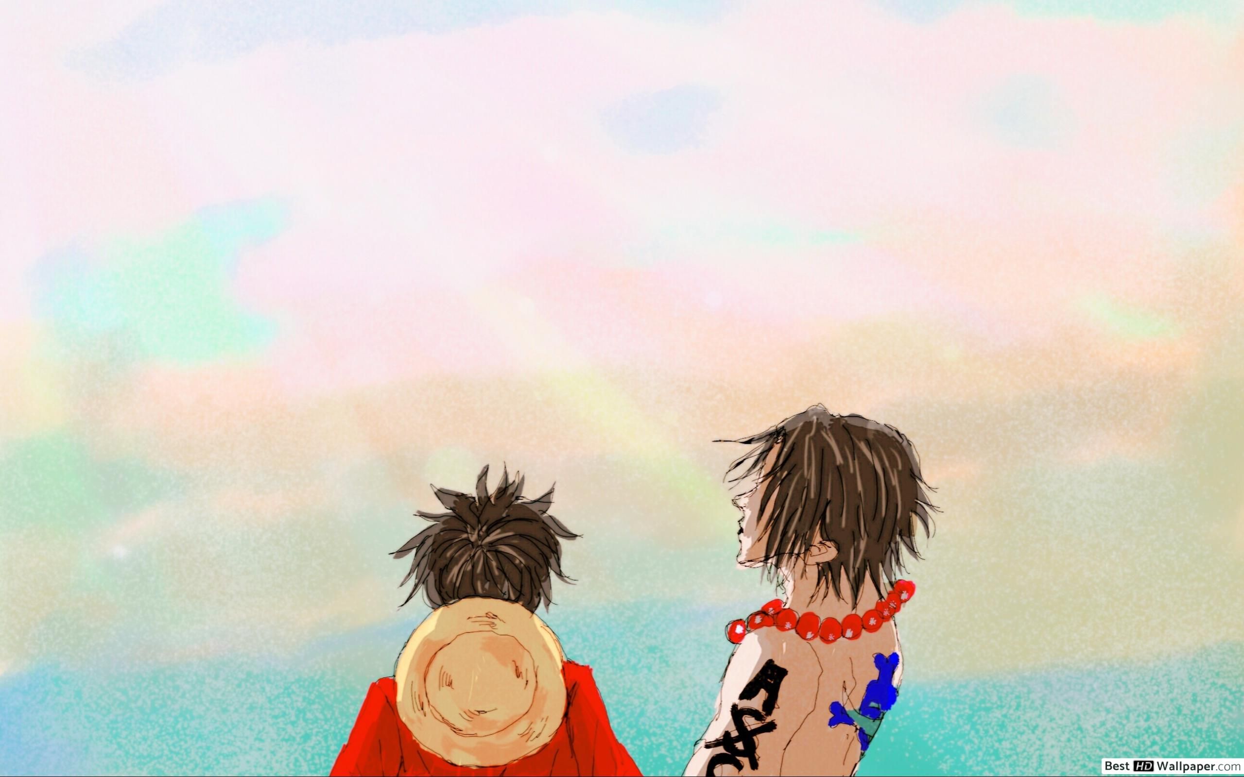 One Piece D. Luffy & Portgas D. Ace (Sunrise) HD wallpaper download