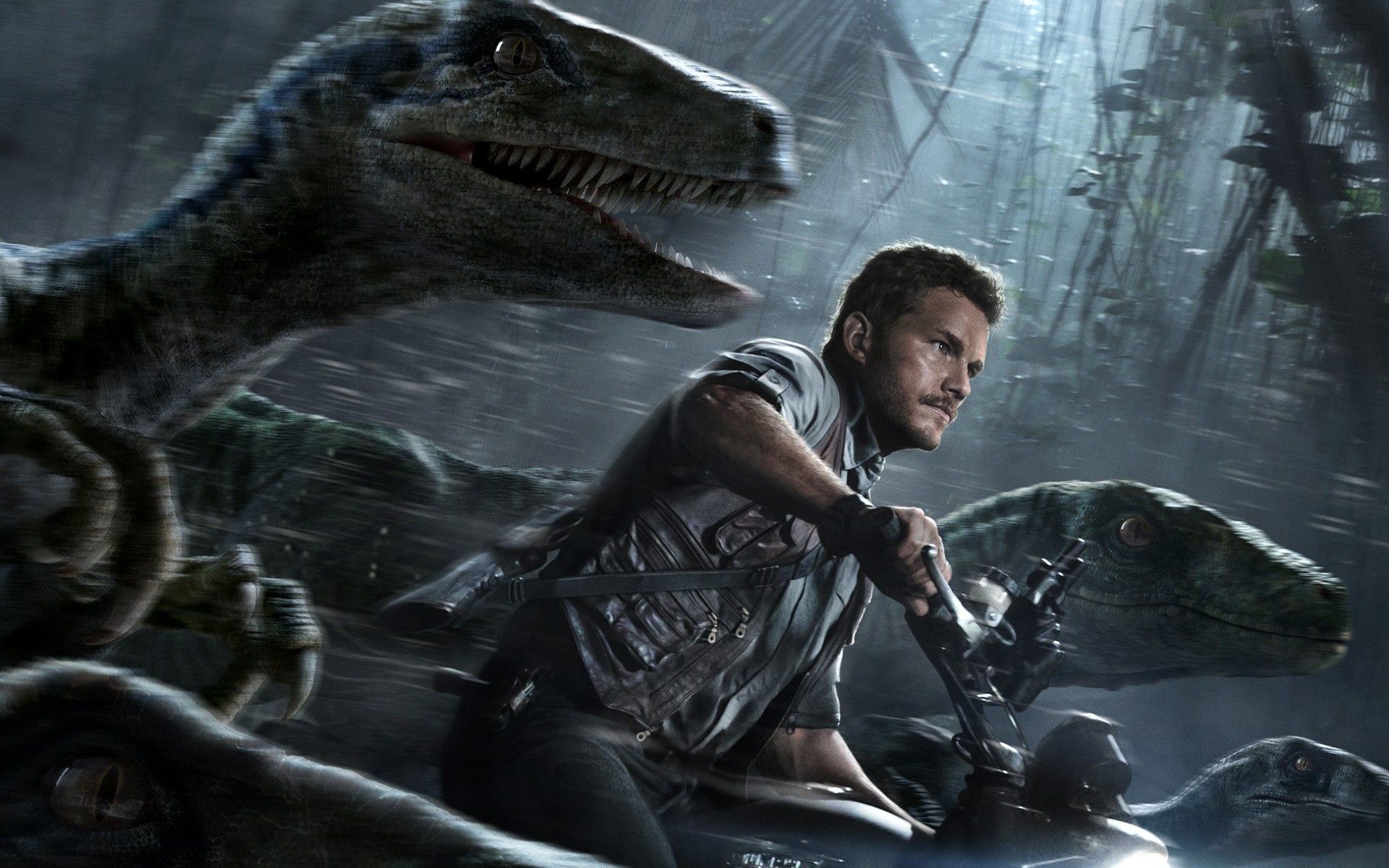 Chris Pratt As Owen Grady Jurassic World Wallpaper