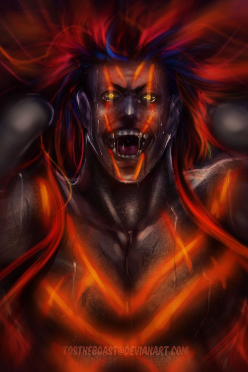 Necalli (devour our our) by TosTheBoast. Street fighter characters, Street fighter art, Akuma street fighter