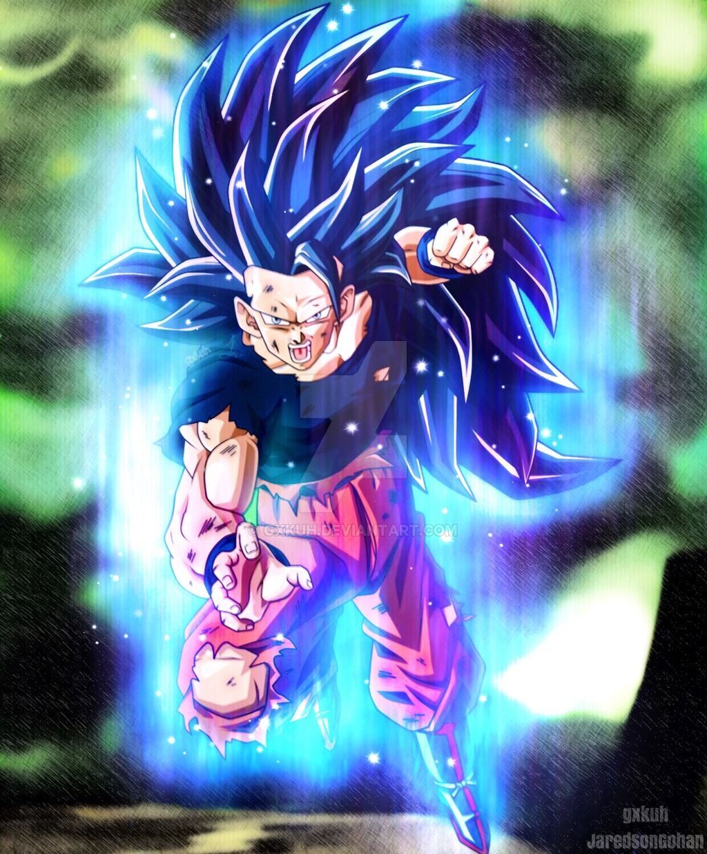 Ssj3 Goku (Ultra Instinct) by gxkuh. Dragon ball super manga, Dragon ball artwork, Dragon ball goku