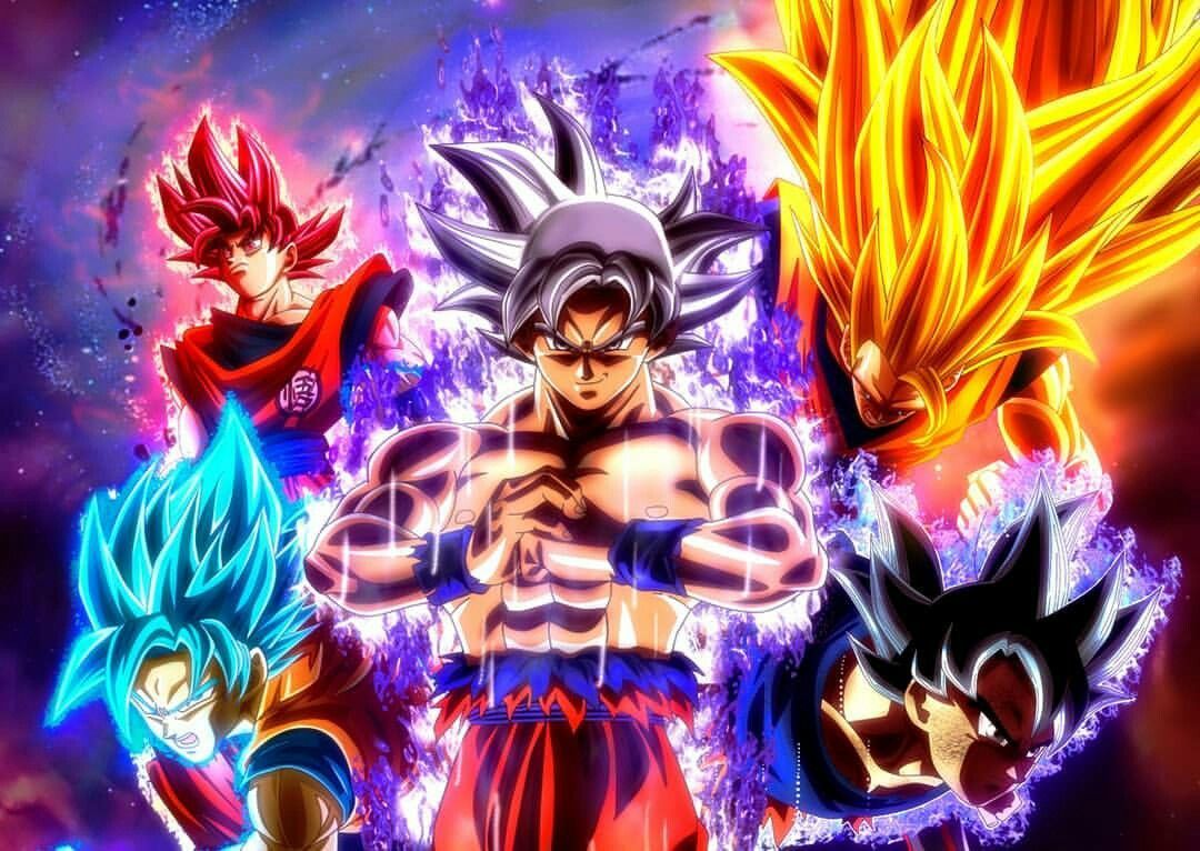 Goku's Forms Super Saiyan Super Saiyan God, Super Saiyan Blue, Ultra Instinct, Mastered. Anime dragon ball super, Dragon ball super goku, Dragon ball wallpaper