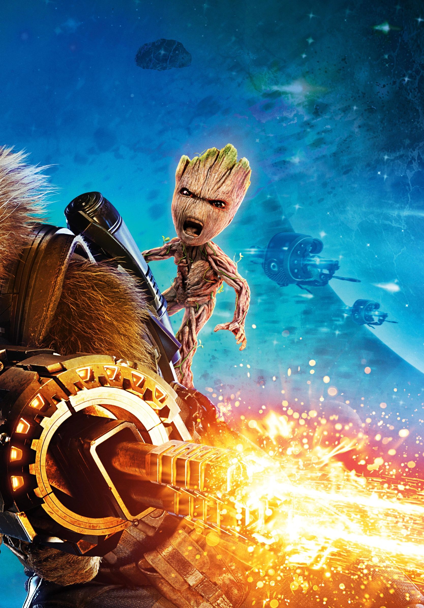 Baby Groot And Rocket Raccoon Guardians Of The Galaxy Vol 2 1668x2388 Resolution Wallpaper, HD Movies 4K Wallpaper, Image, Photo and Background