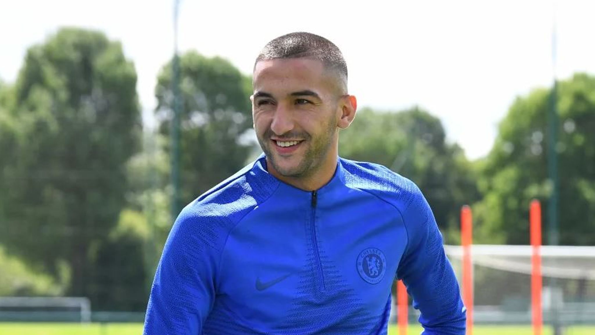 Hakim Ziyech: New Chelsea signing trains at Cobham for first time