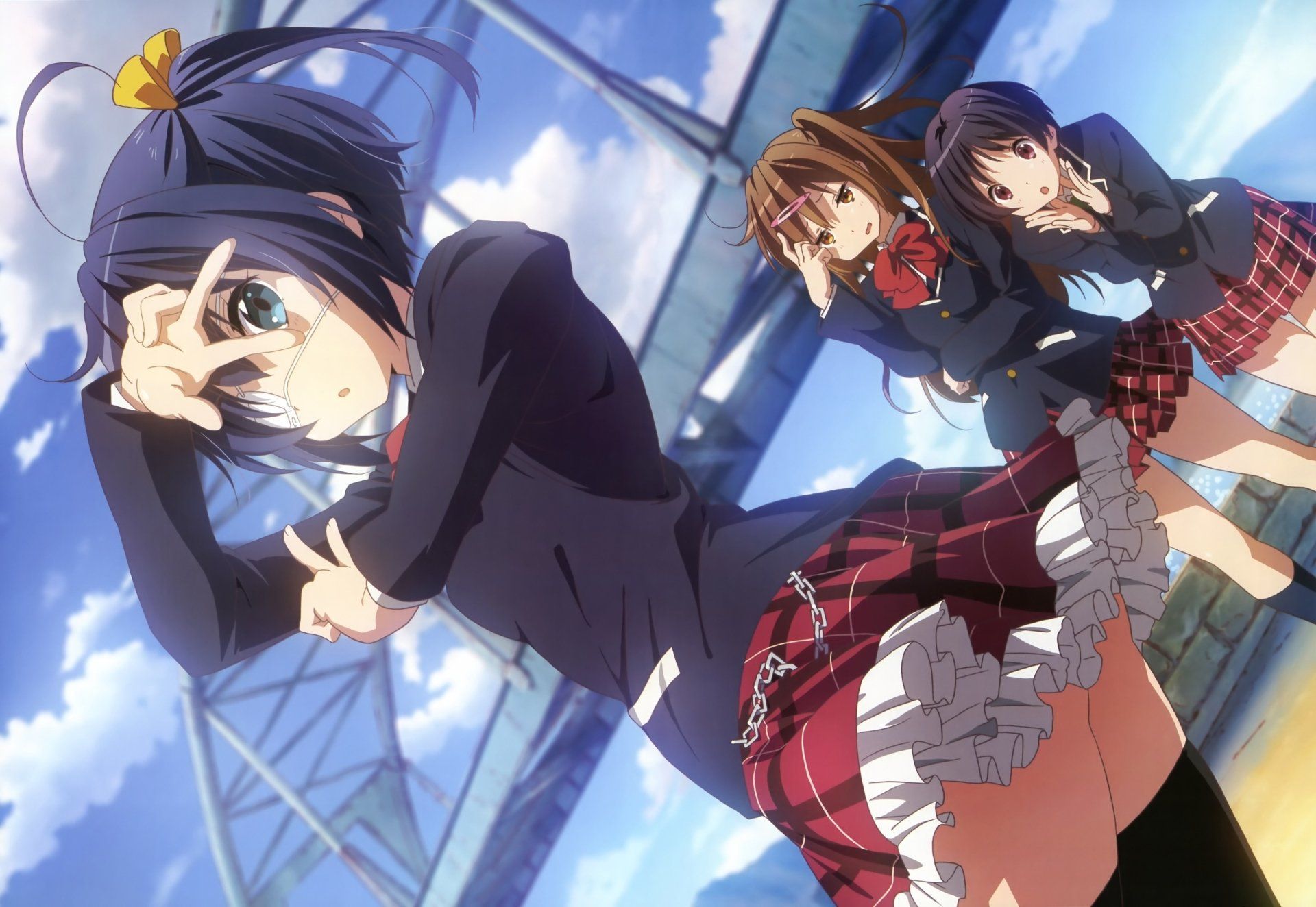 Anime Love, Chunibyo & Other Delusions Rikka Takanashi Shinka Nibutani Kumin Tsuyuri Wallpaper. Chūnibyō demo koi ga shitai!, Anime, Anime wallpaper