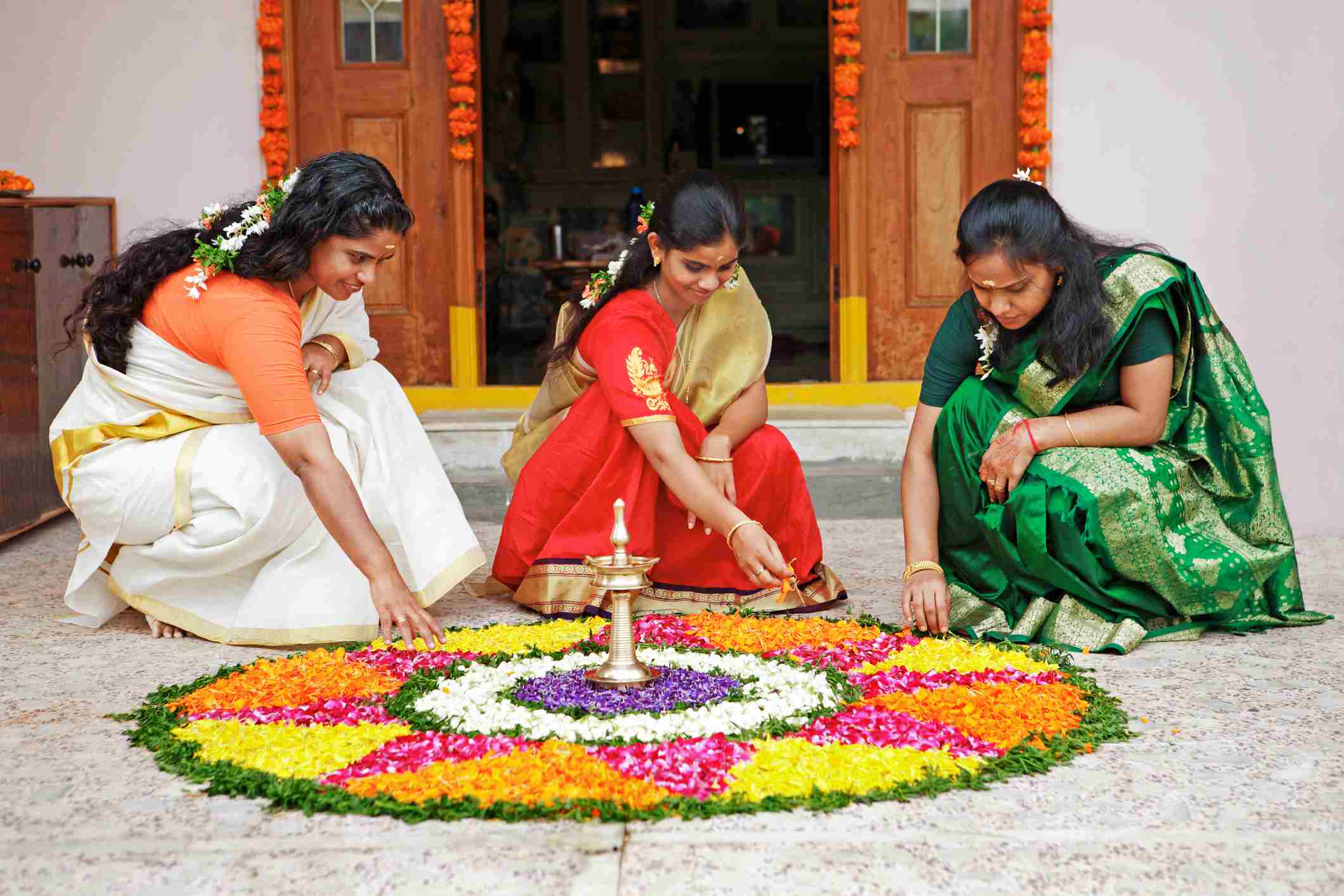 Colorful Picture of Kerala's Onam Festival