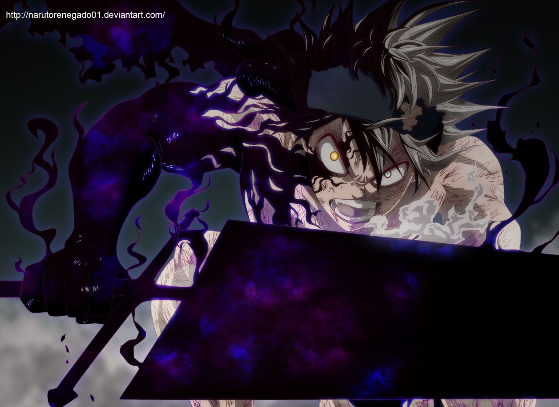 Black Clover Asta Art 320x568 Resolution Wallpaper, HD Anime 4K Wallpaper, Image, Photo and Background