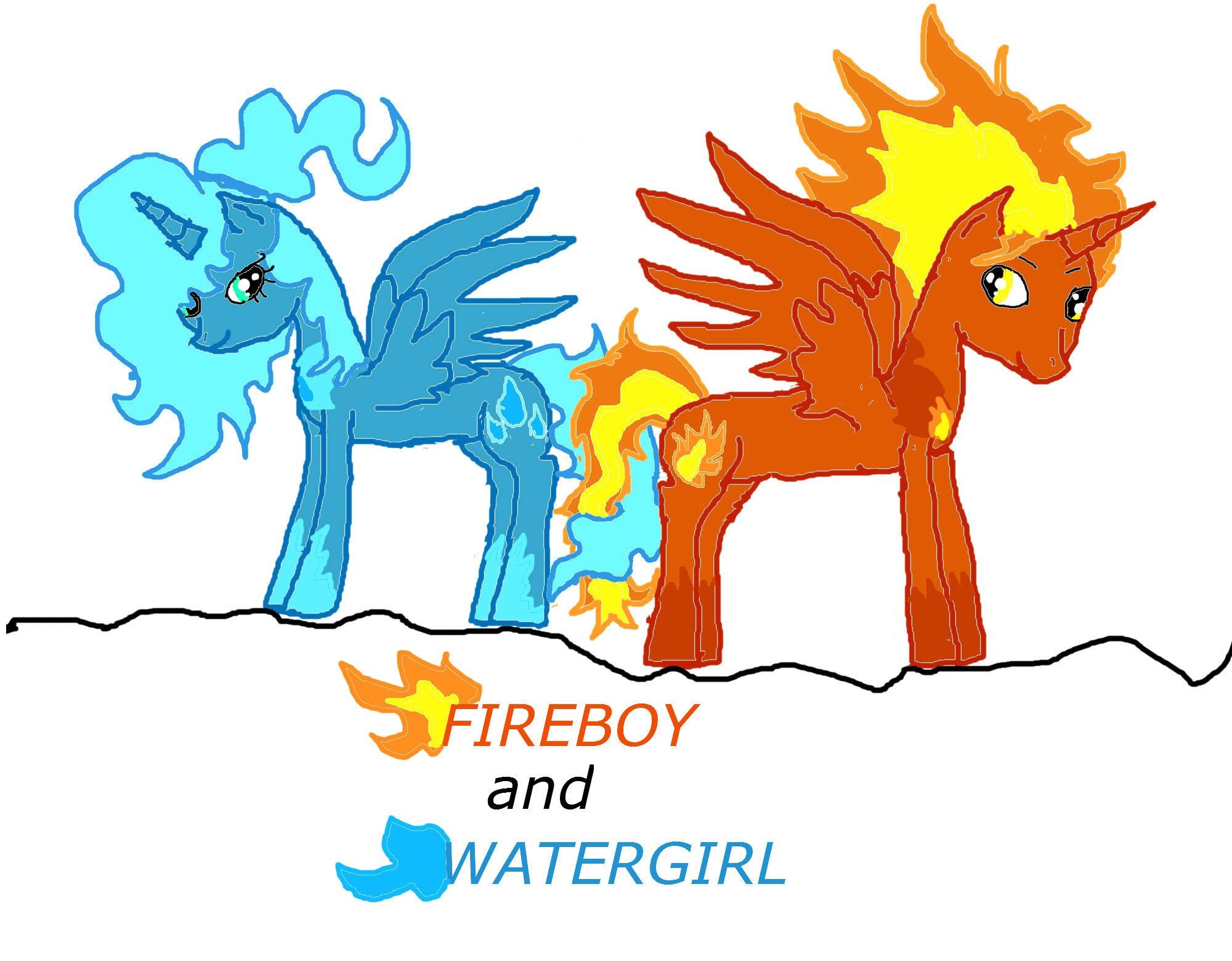 Fireboy and watergirl need to go through different levels to find their way...