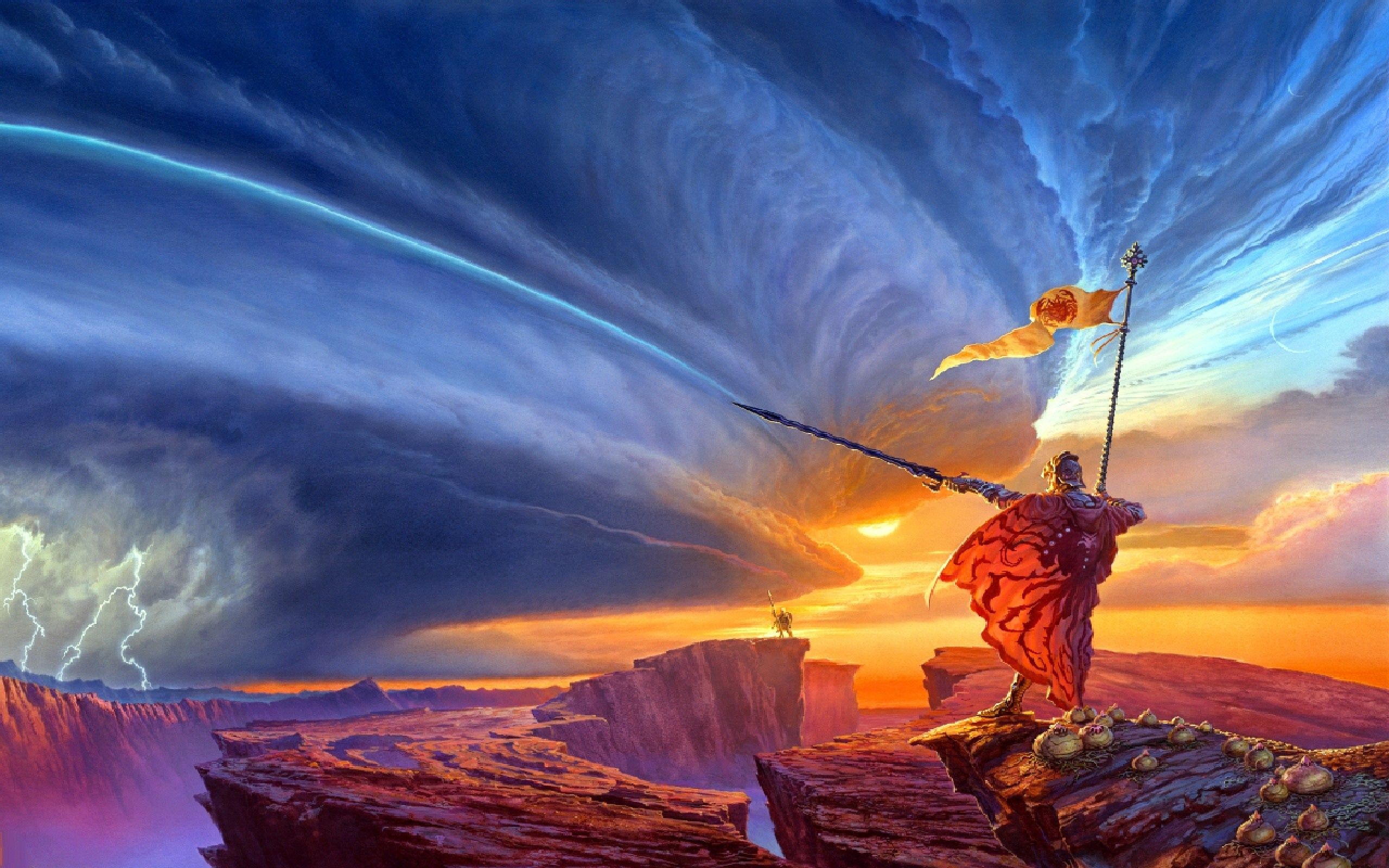 fantasy, Art, Swordsman Wallpaper HD / Desktop and Mobile Background