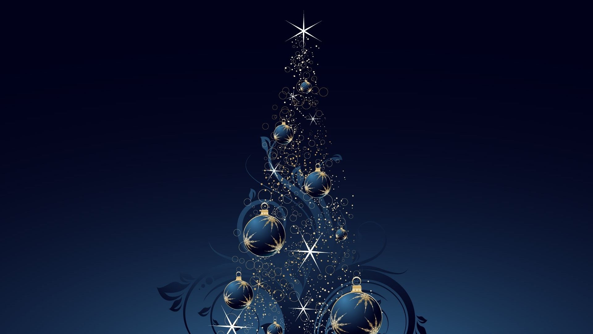Blue christmas tree MacBook Air Wallpaper Download