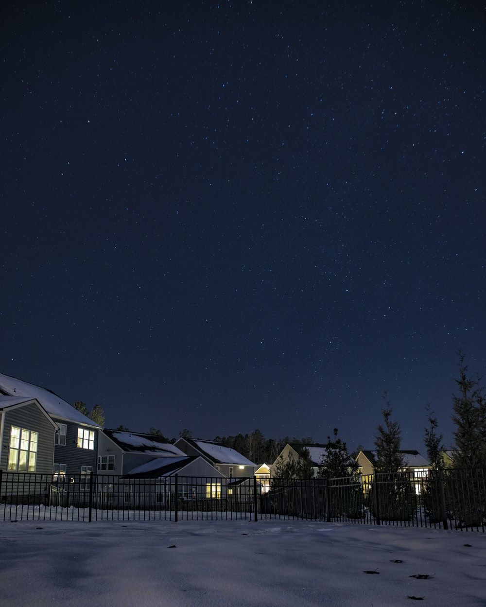 Winter Night Picture. Download Free Image